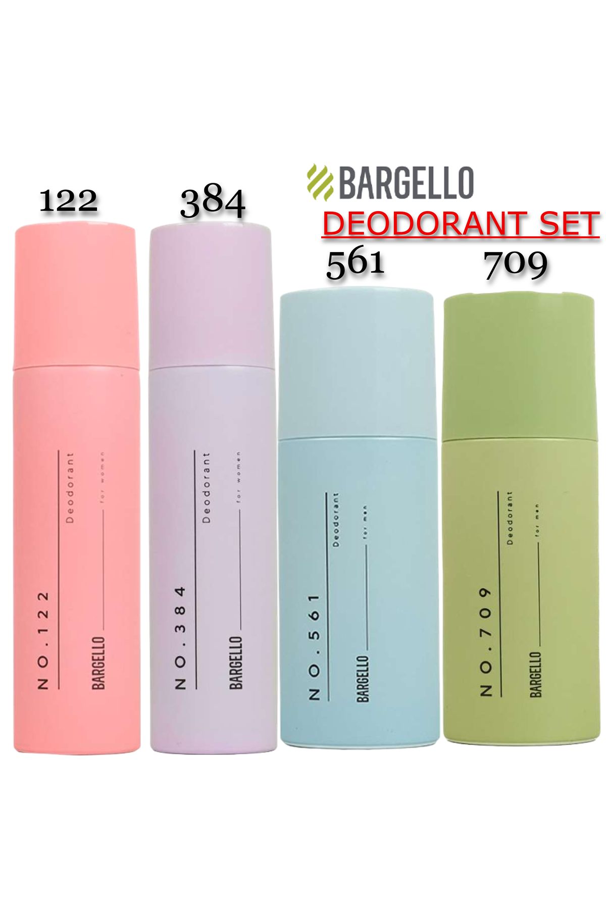 (122-384) دئودورانت زنانه + (561-709) دئودورانت مردانه 150 میلی لیتر Bargello