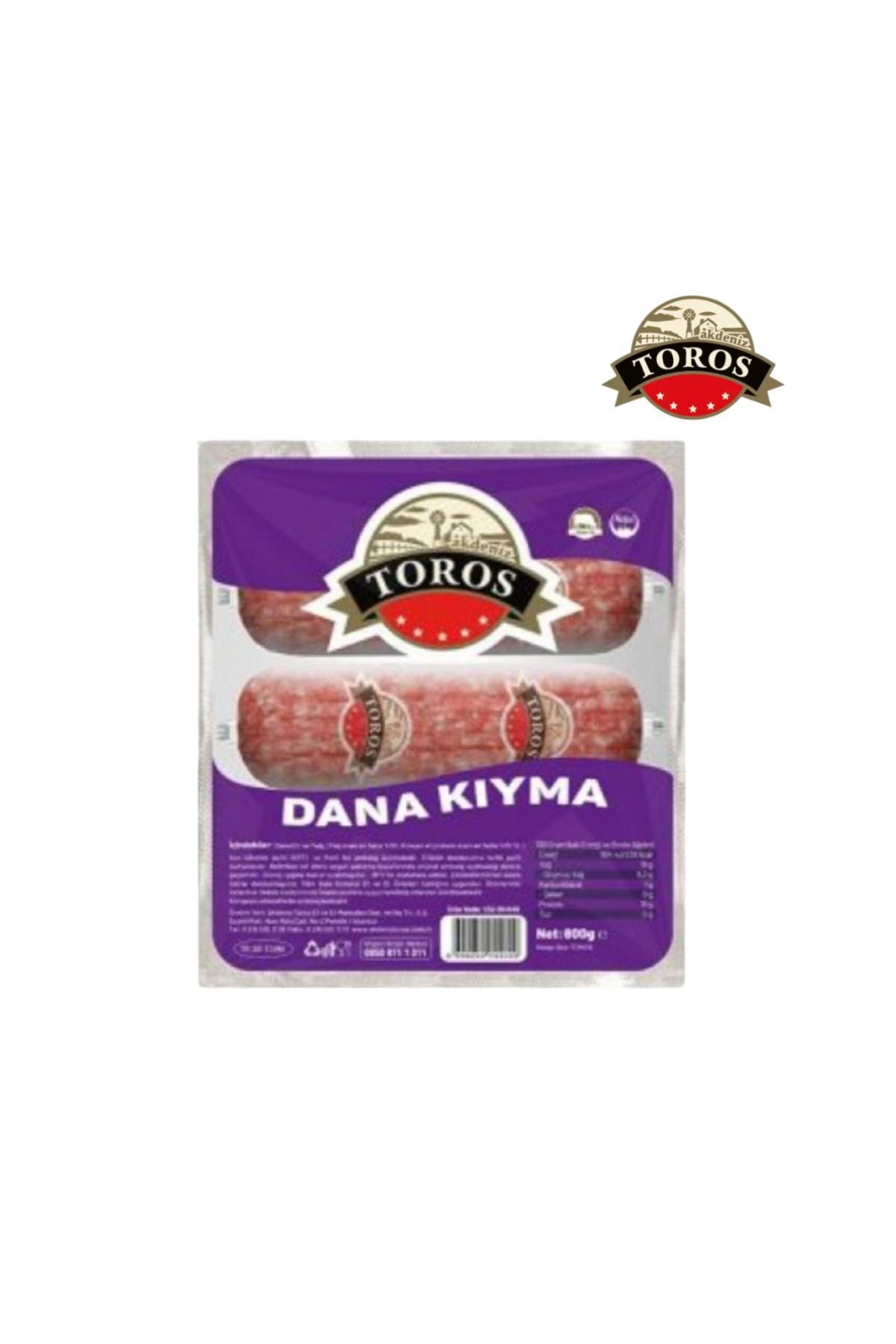 Akdeniz Toros Toros Dana Kıyma 800 Gr