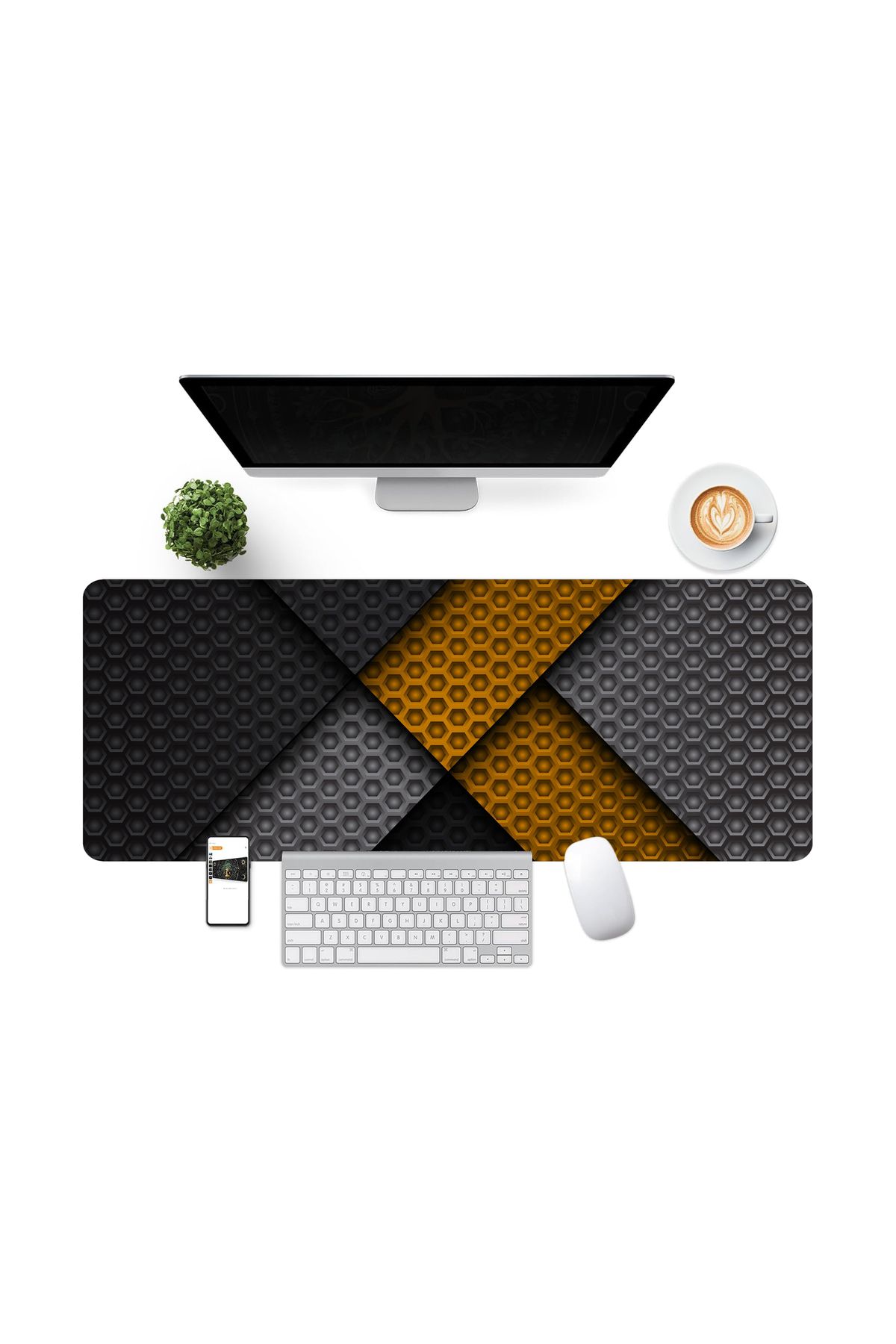 AsMat Paw-XXL 90*40 cm 3D Visual Comfortable Work and Gaming Keyboard - Non-Slip Base Mausepad 2