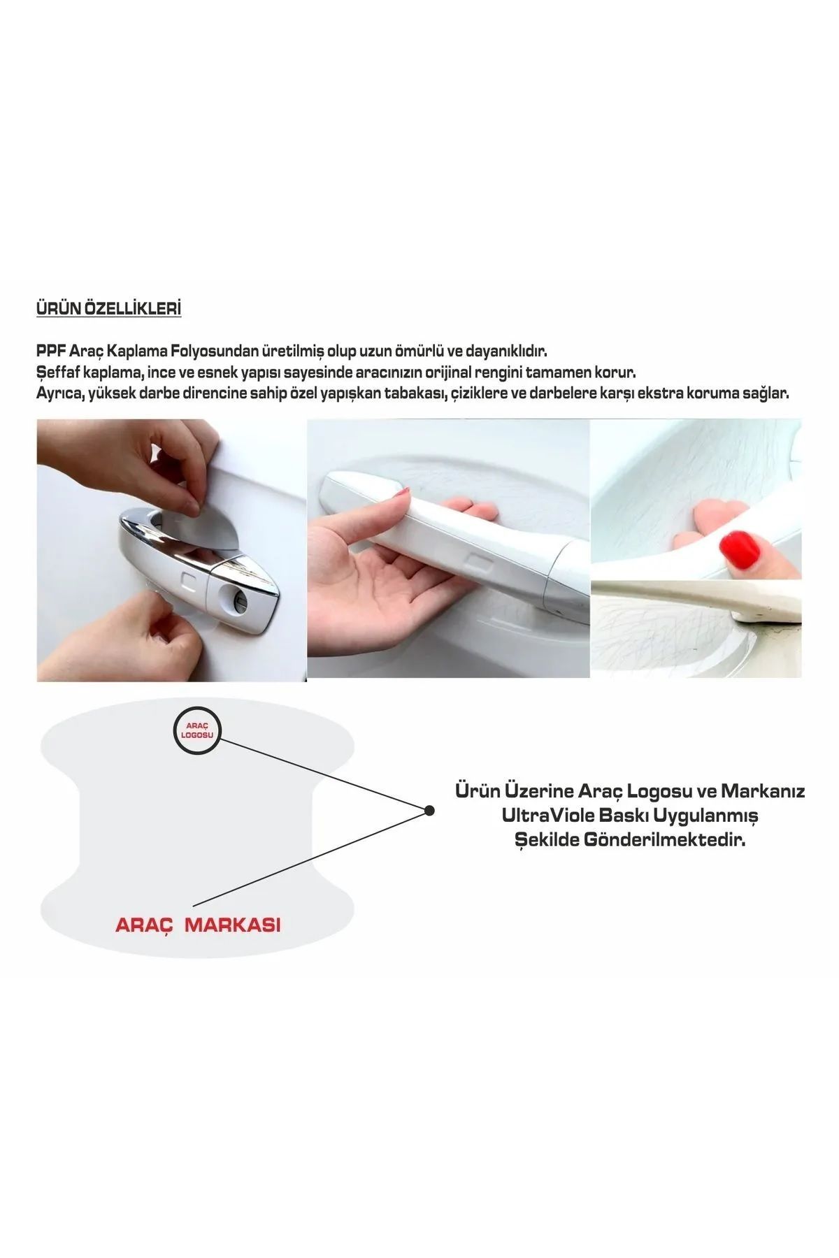 DKELEKTRONİK-Renault Vel Satis - Door Anti-Scratch Set Compatible for All Vehicles 3