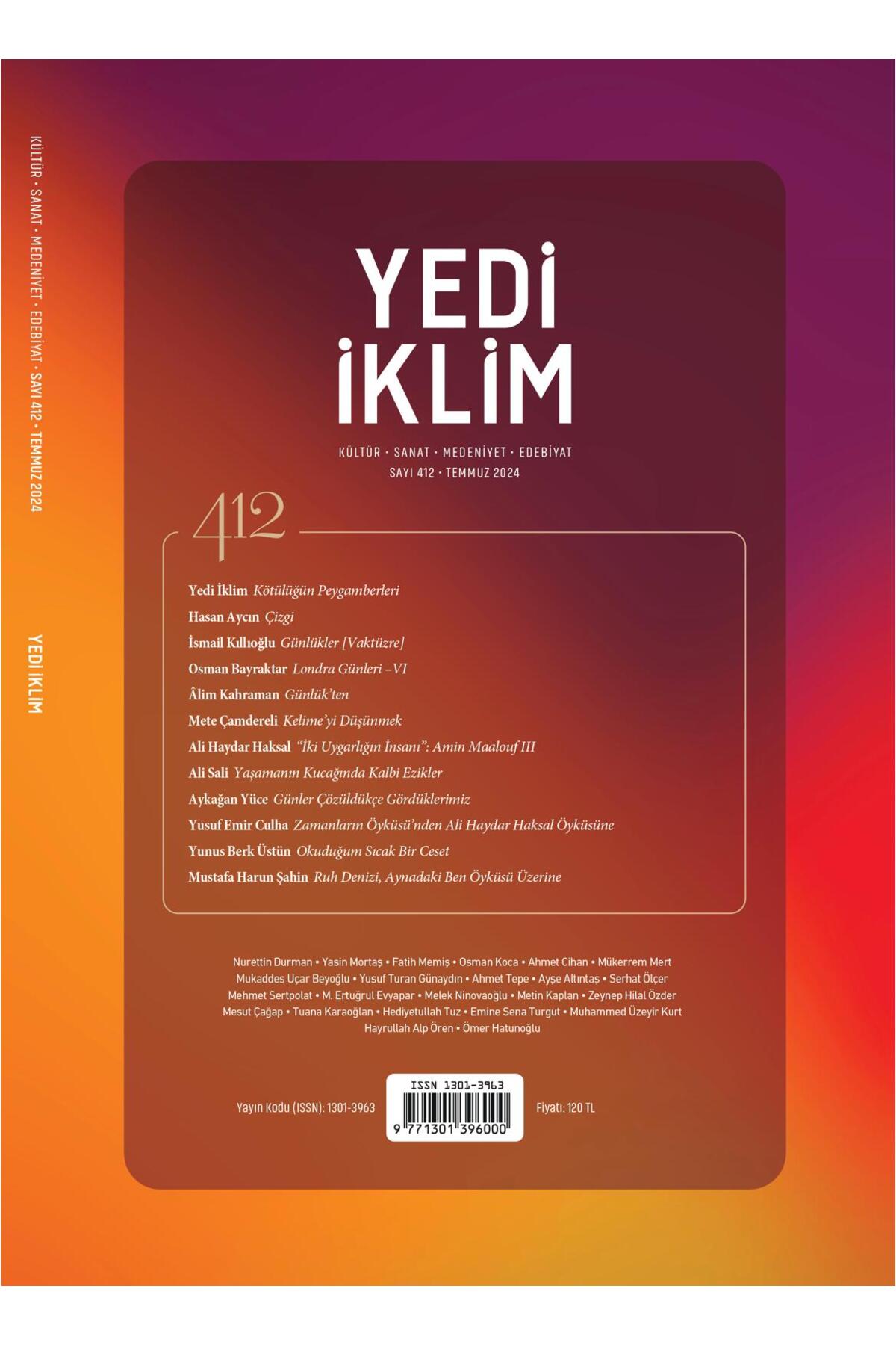 412.Sayı Temmuz 2024
