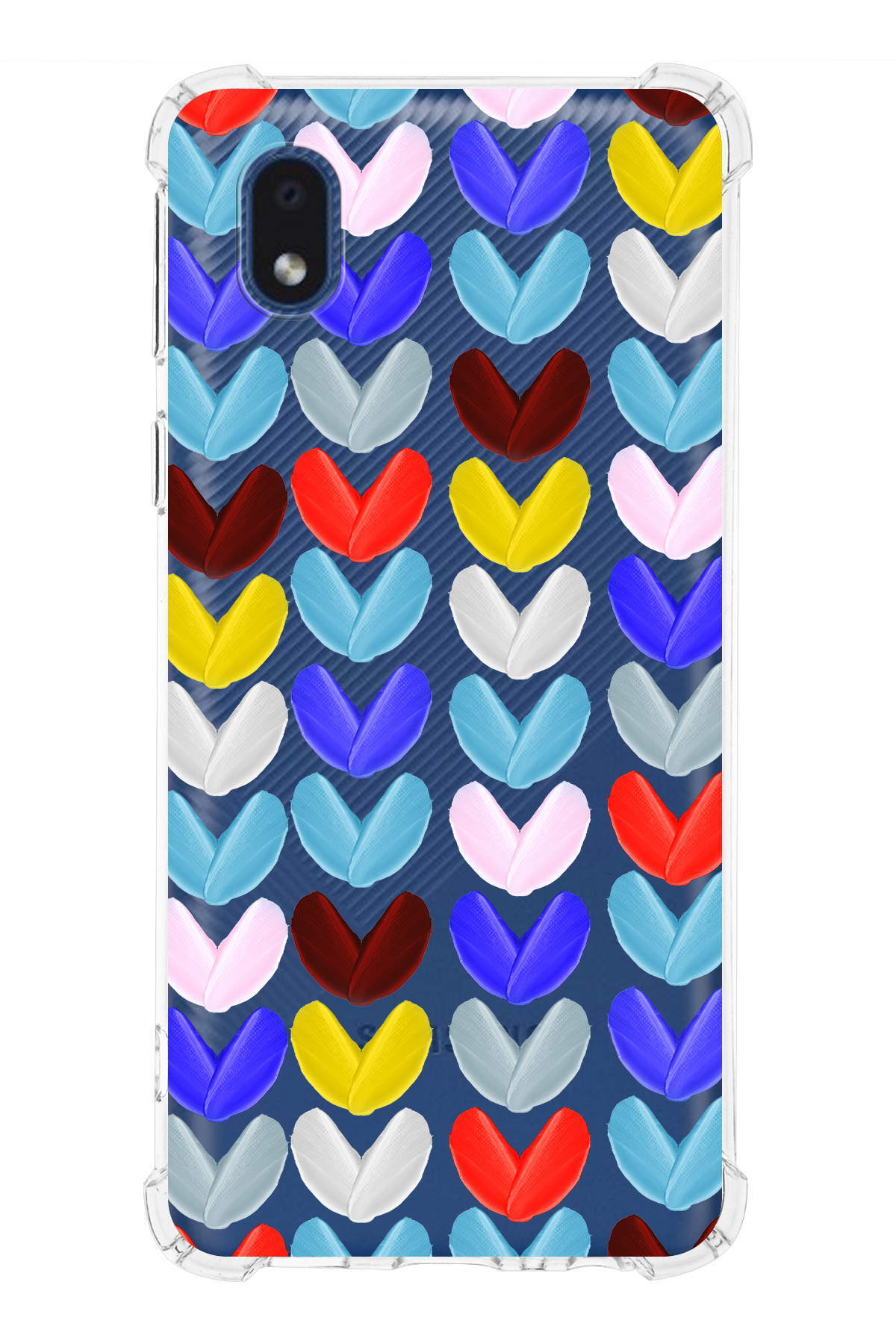 Samsung Galaxy A01 Core Uyumlu Water Color 1 Baskılı Şeffaf Köşe Korumalı Antişok Kılıf