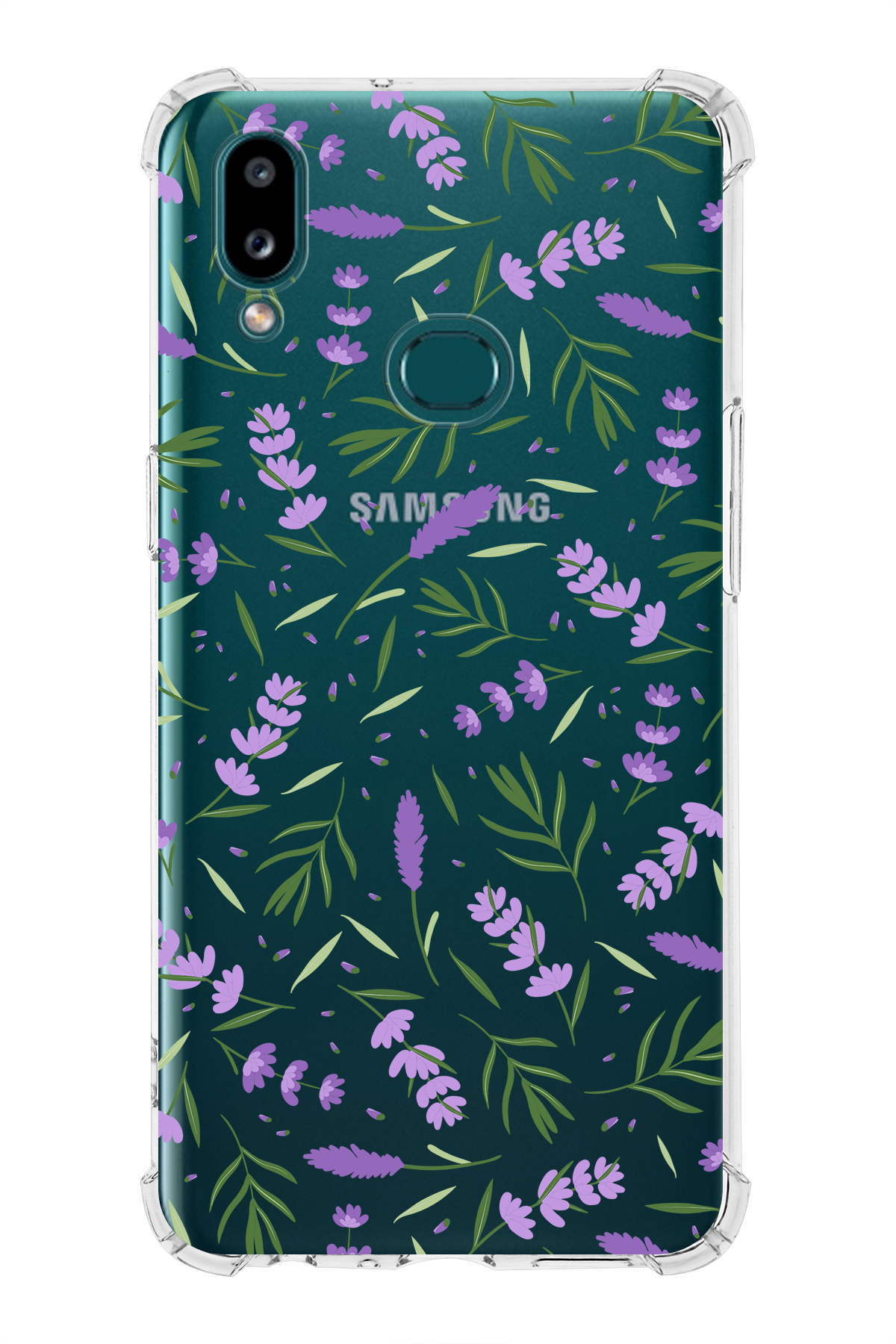 Samsung Galaxy A10s Uyumlu Water Color 3 Baskılı Şeffaf Köşe Korumalı Antişok Kılıf