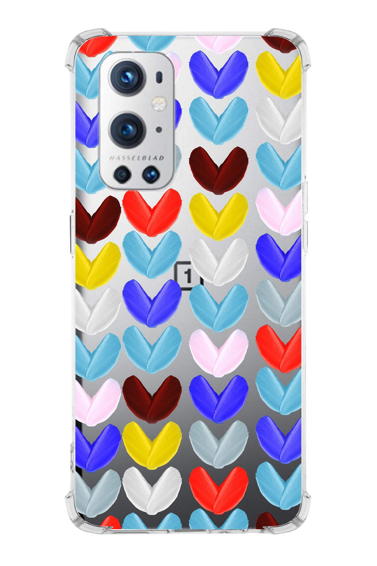 One Plus 9 Pro Uyumlu Water Color 1 Baskılı Şeffaf Köşe Korumalı Antişok Kılıf