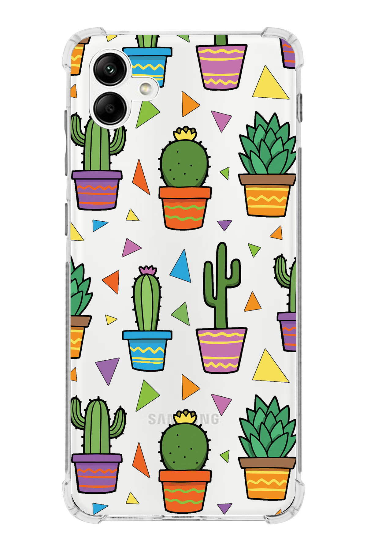 Samsung Galaxy A04e Uyumlu Water Color 4 Baskılı Şeffaf Köşe Korumalı Antişok Kılıf