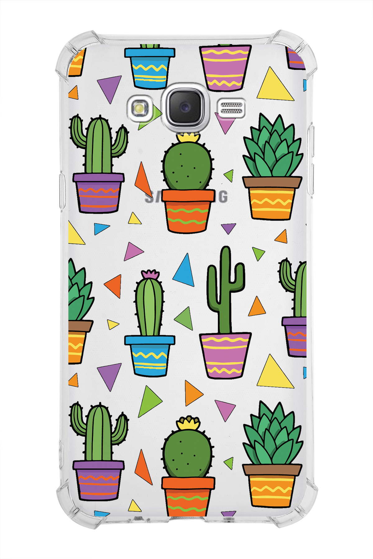 Samsung Galaxy J7 Uyumlu Water Color 4 Baskılı Şeffaf Köşe Korumalı Antişok Kılıf