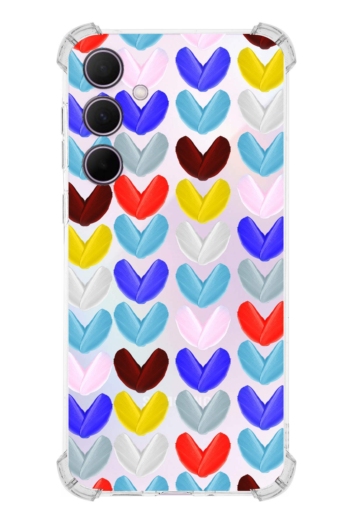 Samsung Galaxy A35 Uyumlu Water Color 1 Baskılı Şeffaf Köşe Korumalı Antişok Kılıf