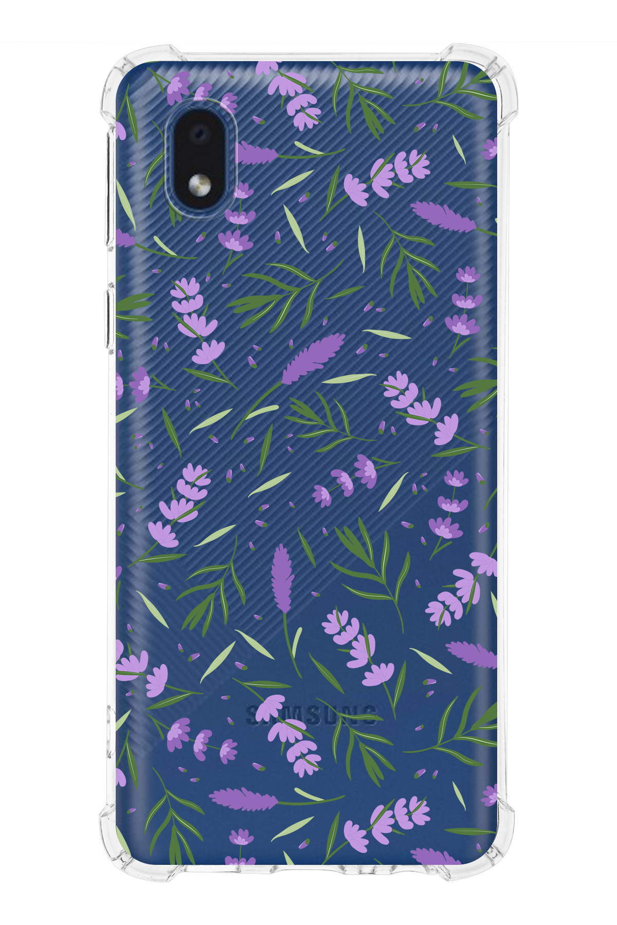 Samsung Galaxy A01 Core Uyumlu Water Color 3 Baskılı Şeffaf Köşe Korumalı Antişok Kılıf