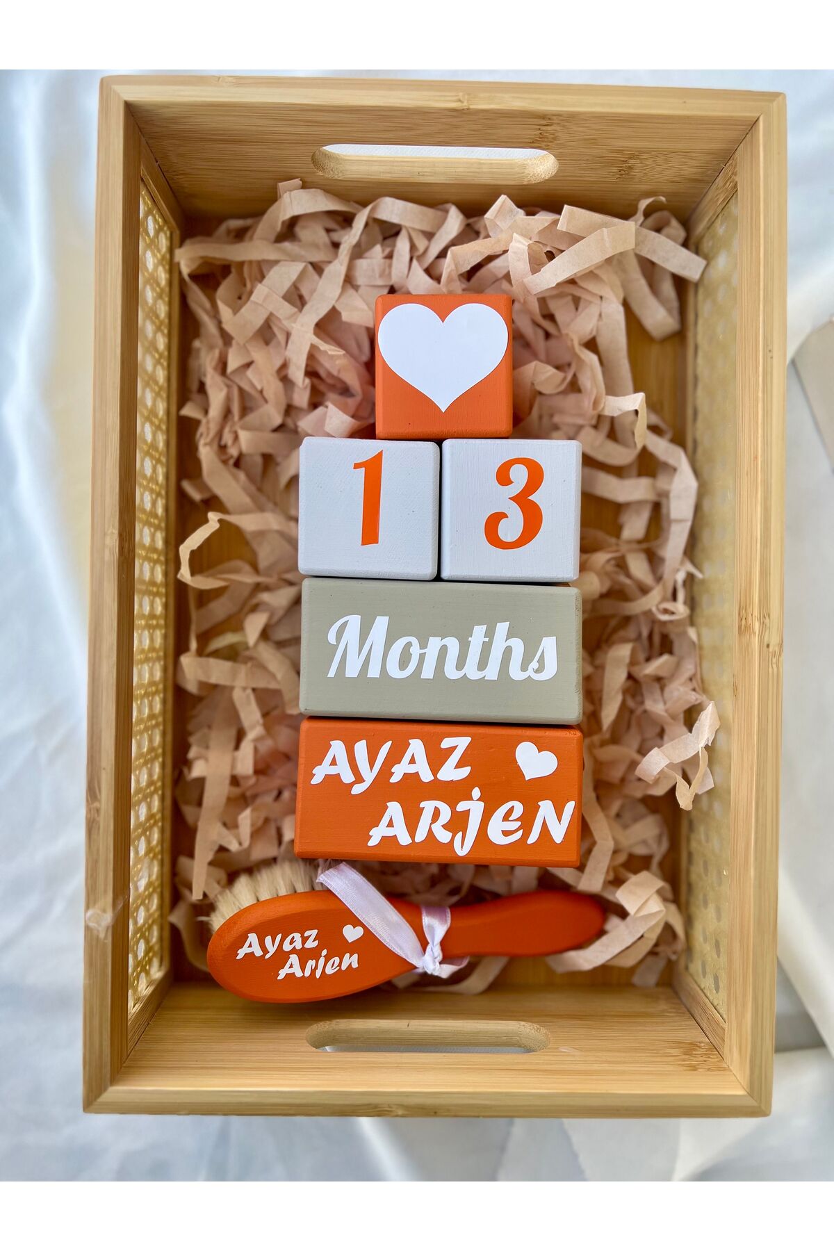 Renkli bebek  anı küpü seti dekor bebek hediyelik