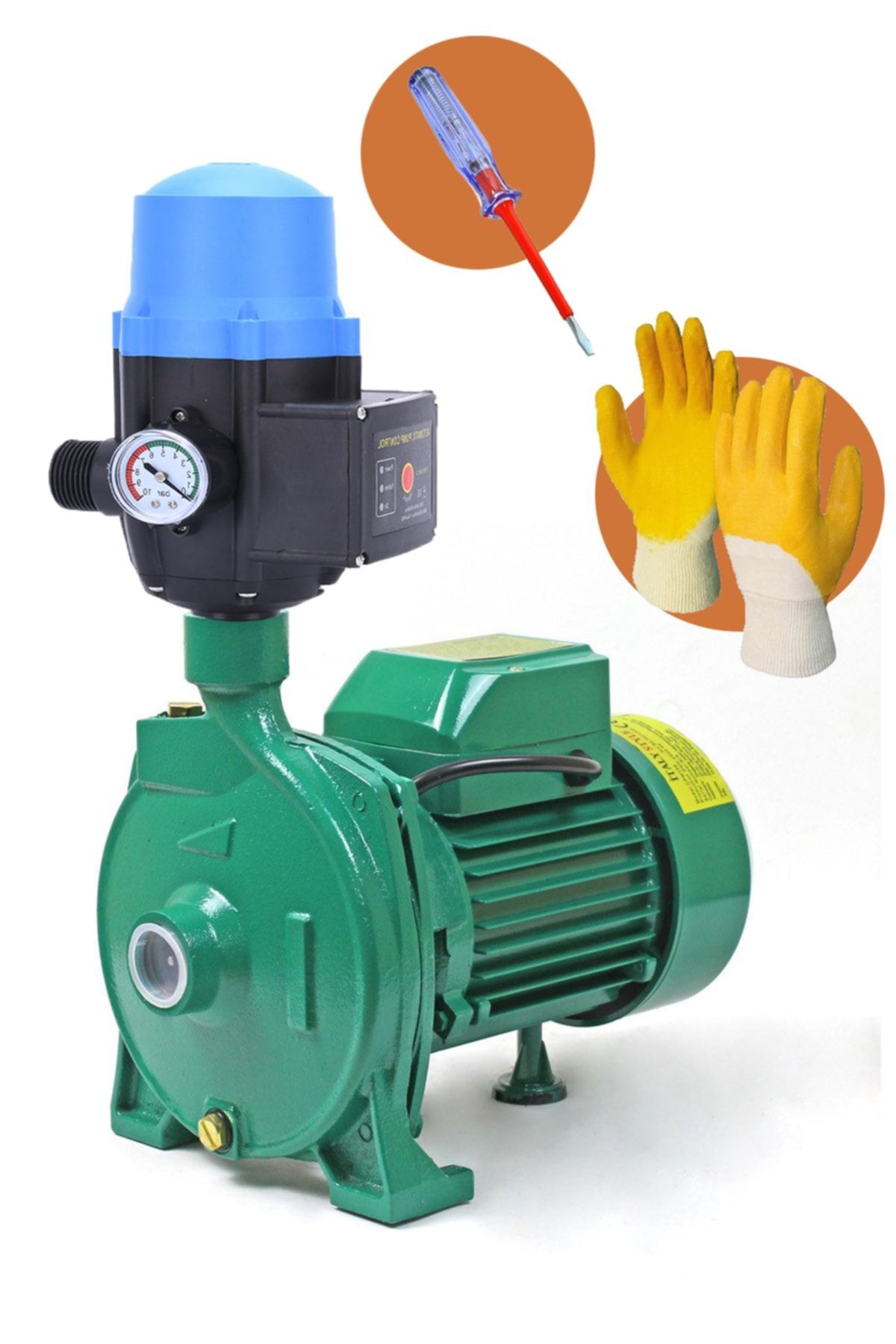 Millian 1.5 Hp - 1 Kw Cpm 158 Metal Dişli Otomatik Paket Hidrofor Su Pompası 1 Hp (ELDİVEN KONTROL KALEMİ)