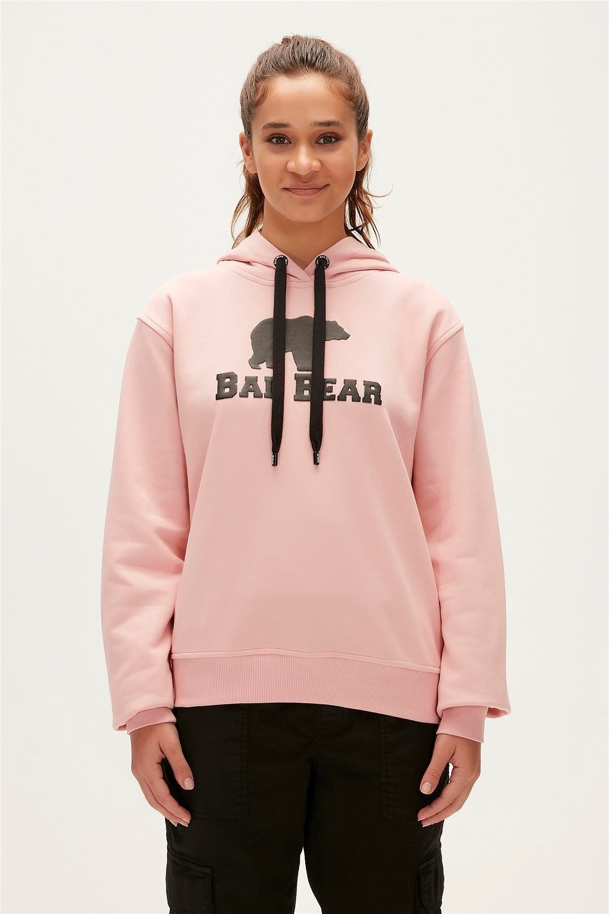 Pull and bear hoodie pink store