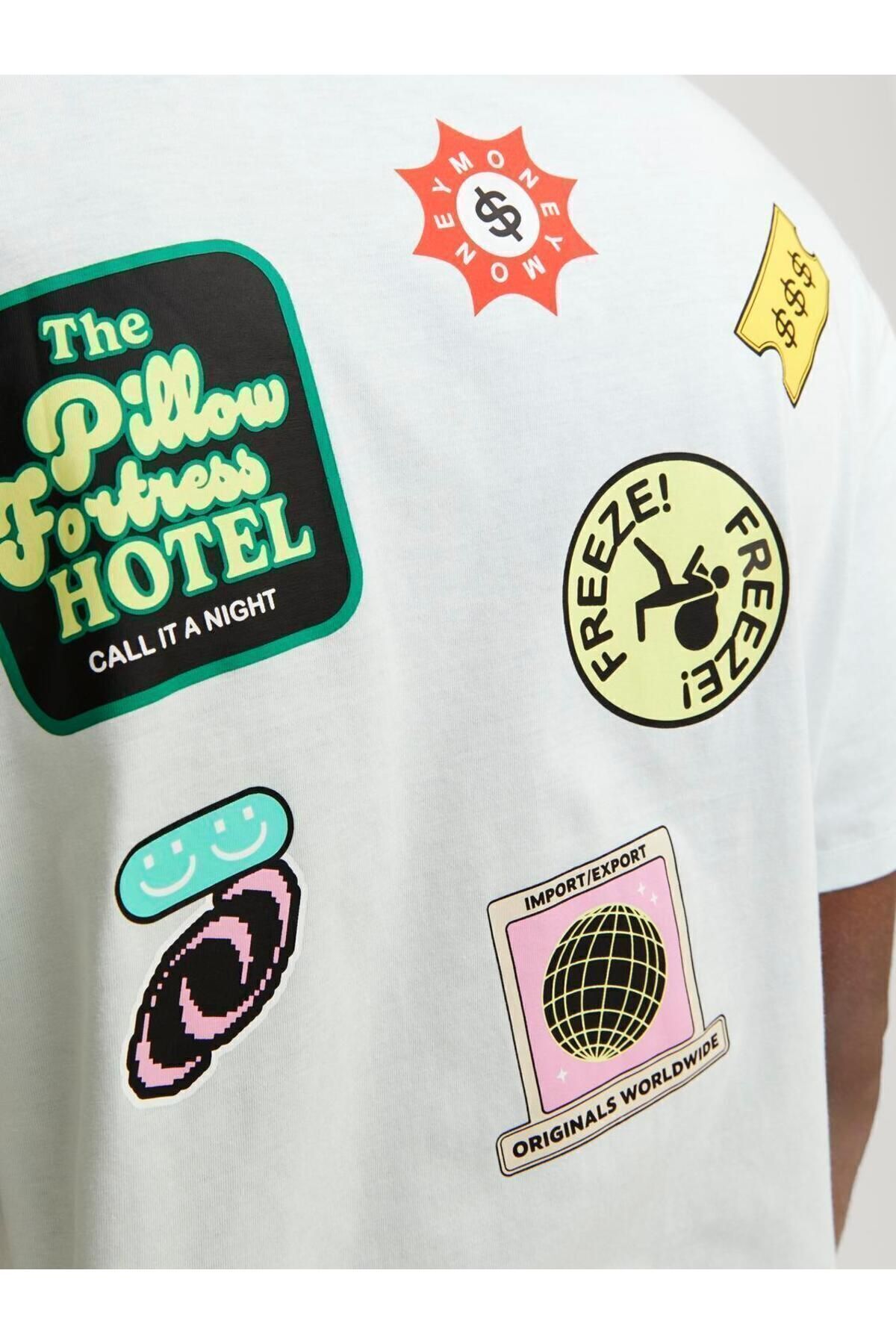 تیشرت مردانه آبی سرمه ای جک اند جونز | 12254175 اورجینال - تصویر 5