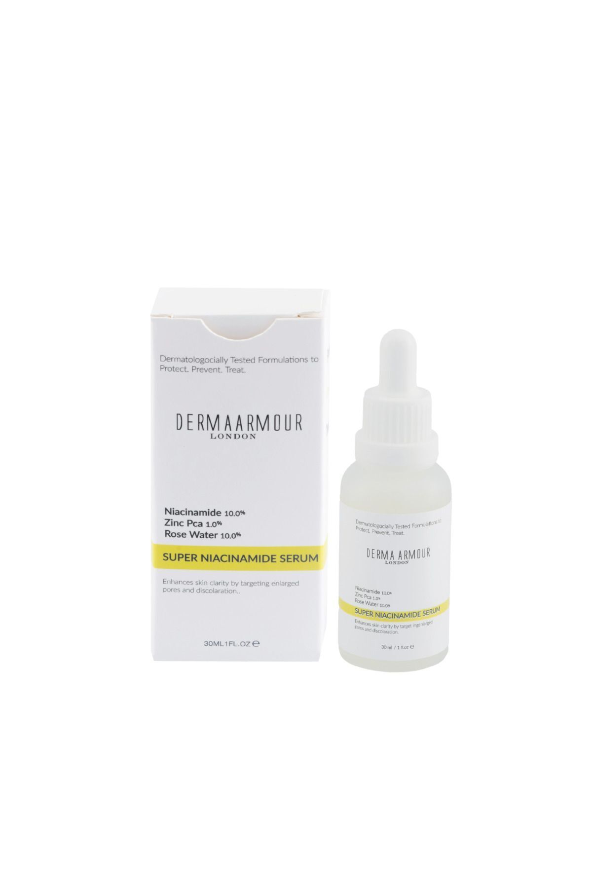 سرم پوست فوق العاده NIACINAMID ضد بلبلک مراقبت از 30 میل derma armour