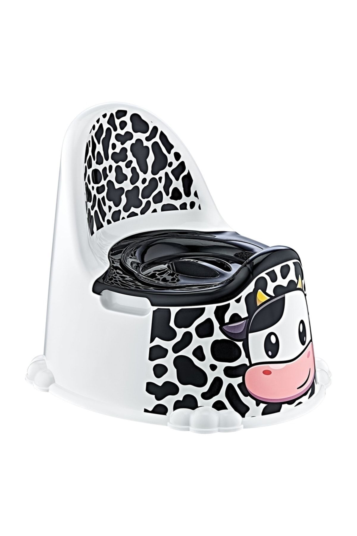 Bahat Hazneli Kapaklı Lazımlık Plastik Beyaz