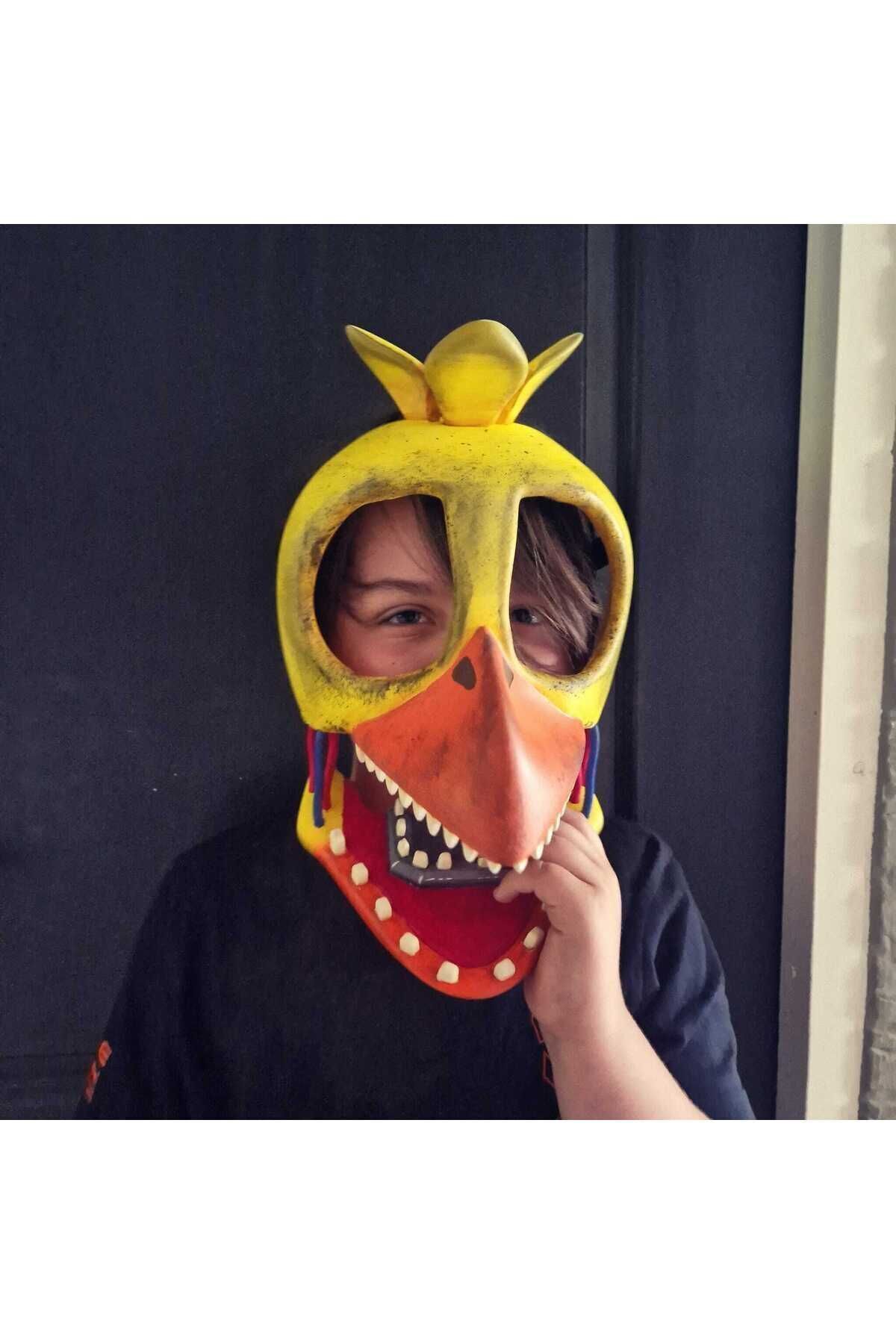 CNQR Fıve Nıghts At Freddy’s Maske Fıve Nıghts At Freddy’s Wıthered Chıca Mask Cosplay