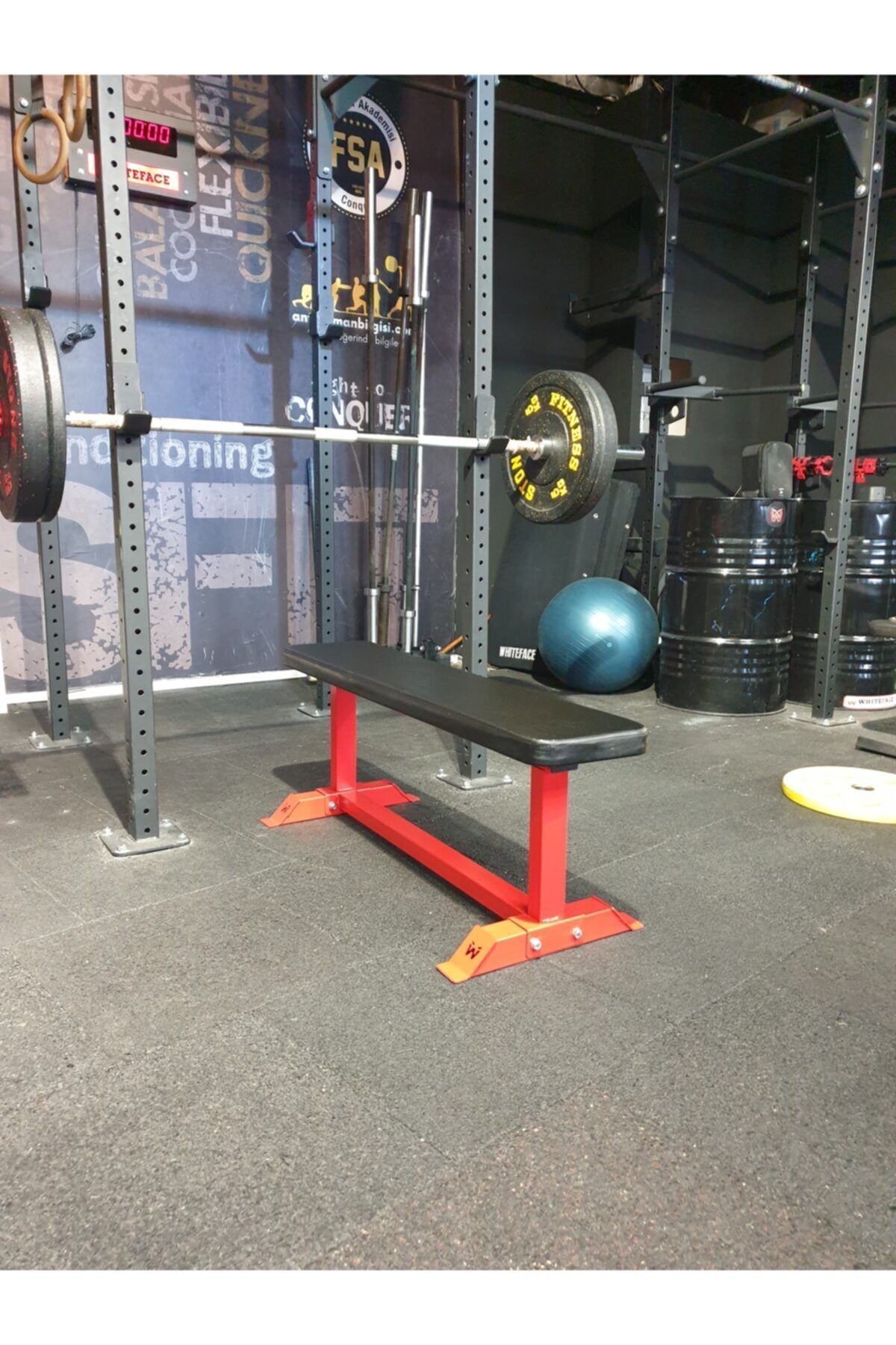Düz Bench Sehpası Crs-125 Kırmızı