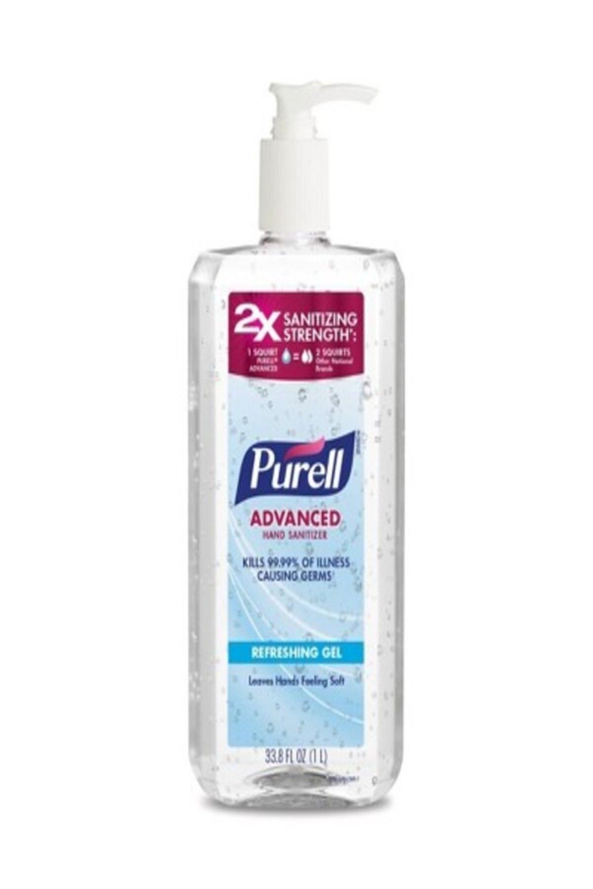 Purell Gelişmiş El Dezenfektanı Canlandırıcı Jel Pompalı Şişe - 33.8 fl oz 1LT