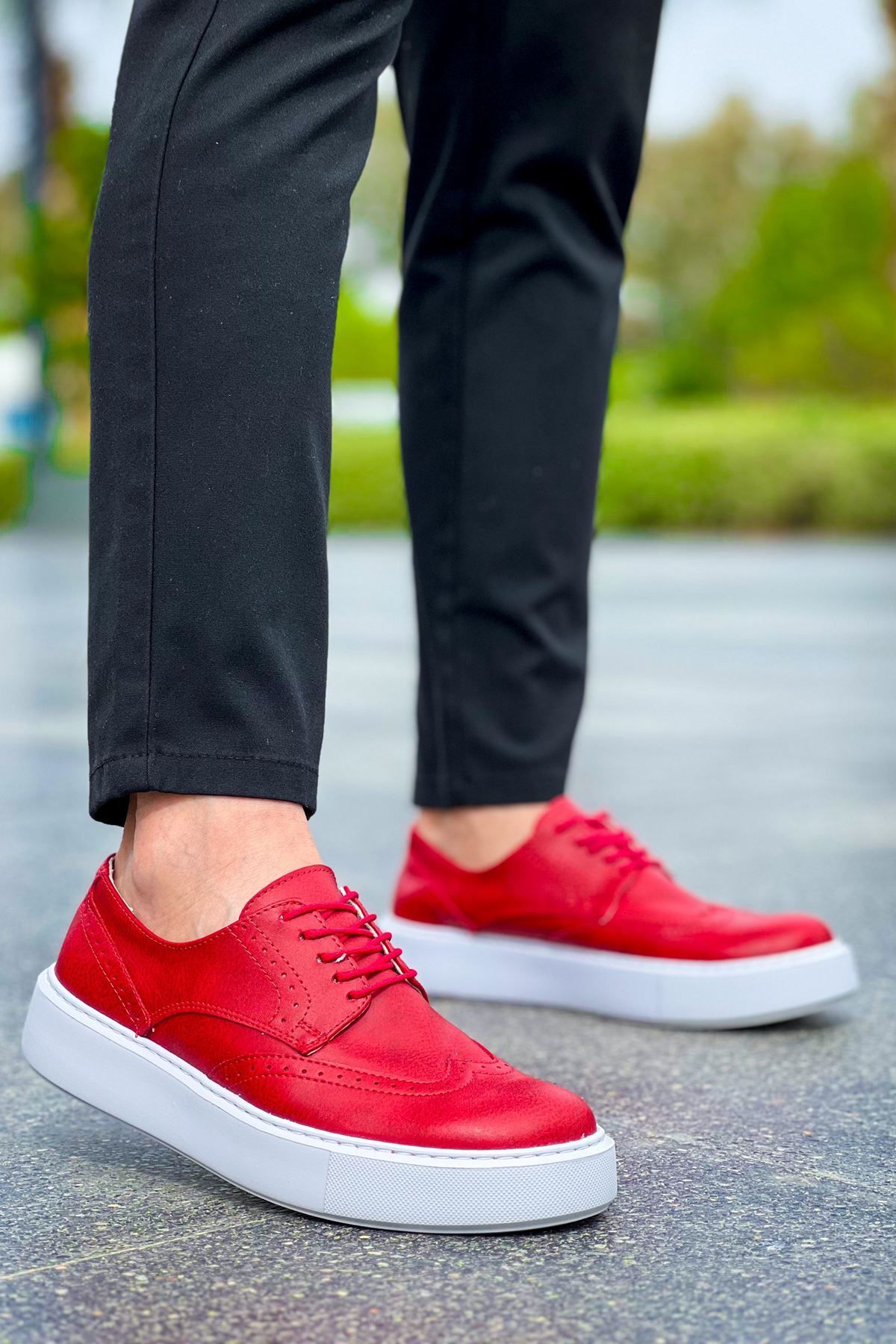 Joy Man J149 Change Over - Pantofi Ortopedici Clasici Pentru Bărbați, Cbt Roșu Masculin - 40