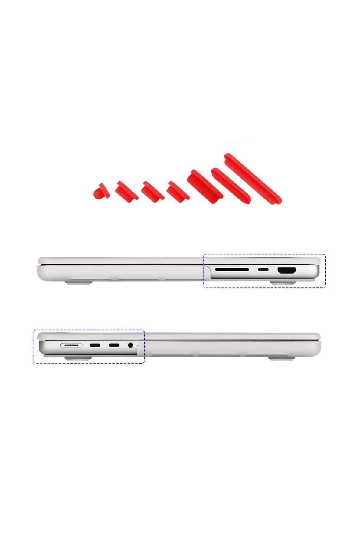 CONOCER 2023-2021 MacBook Pro 14.2 inch 16.2 inch M3 M2 M1 Pro/Max, Giriş Kapatıcı Toz Önleyici Renkli Kapak
