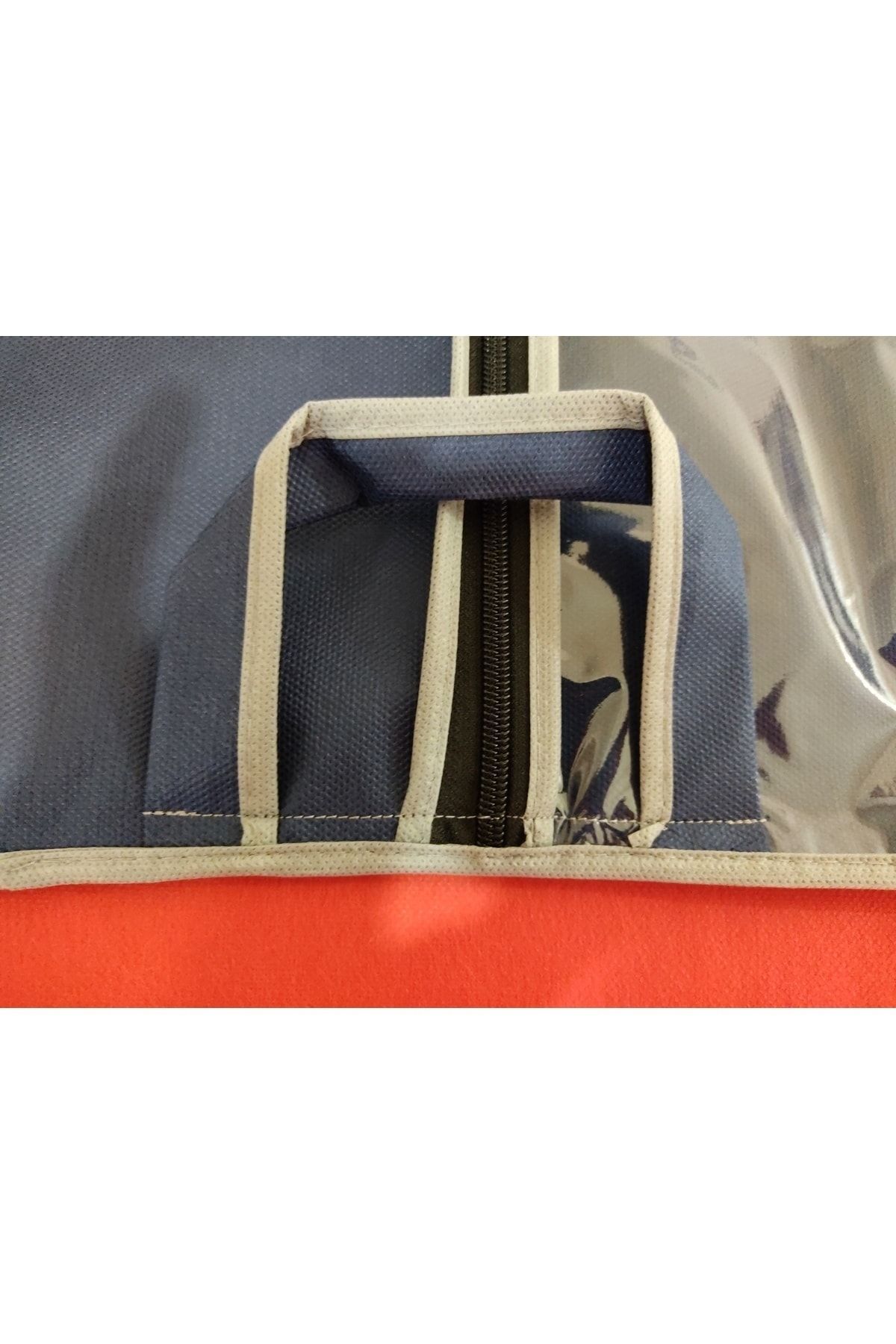 Kaban - Tunik Koruyucu Kılıf Gamboç, Tunik Elbise Taşıma kılıfı, Yarı şeffaf, 64*130 cm LACİVERT