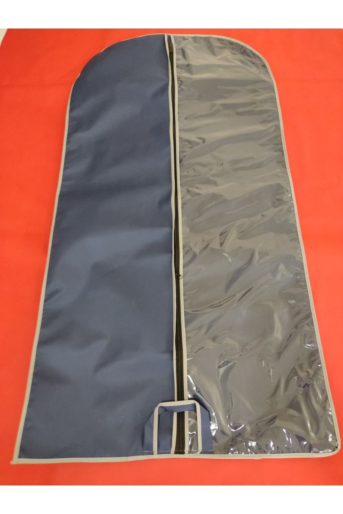 Kaban - Tunik Koruyucu Kılıf Gamboç, Tunik Elbise Taşıma kılıfı, Yarı şeffaf, 64*130 cm LACİVERT