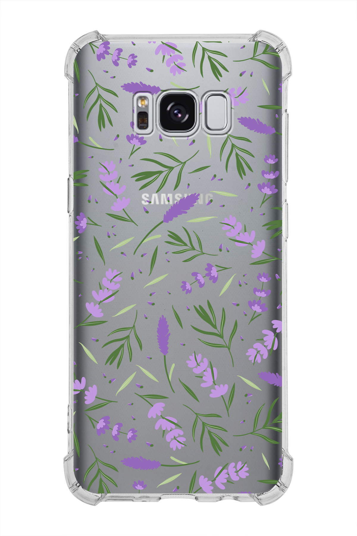 PrinriFy Samsung Galaxy S8 Uyumlu Water Color 3 Baskılı Şeffaf Köşe Korumalı Antişok Kılıf