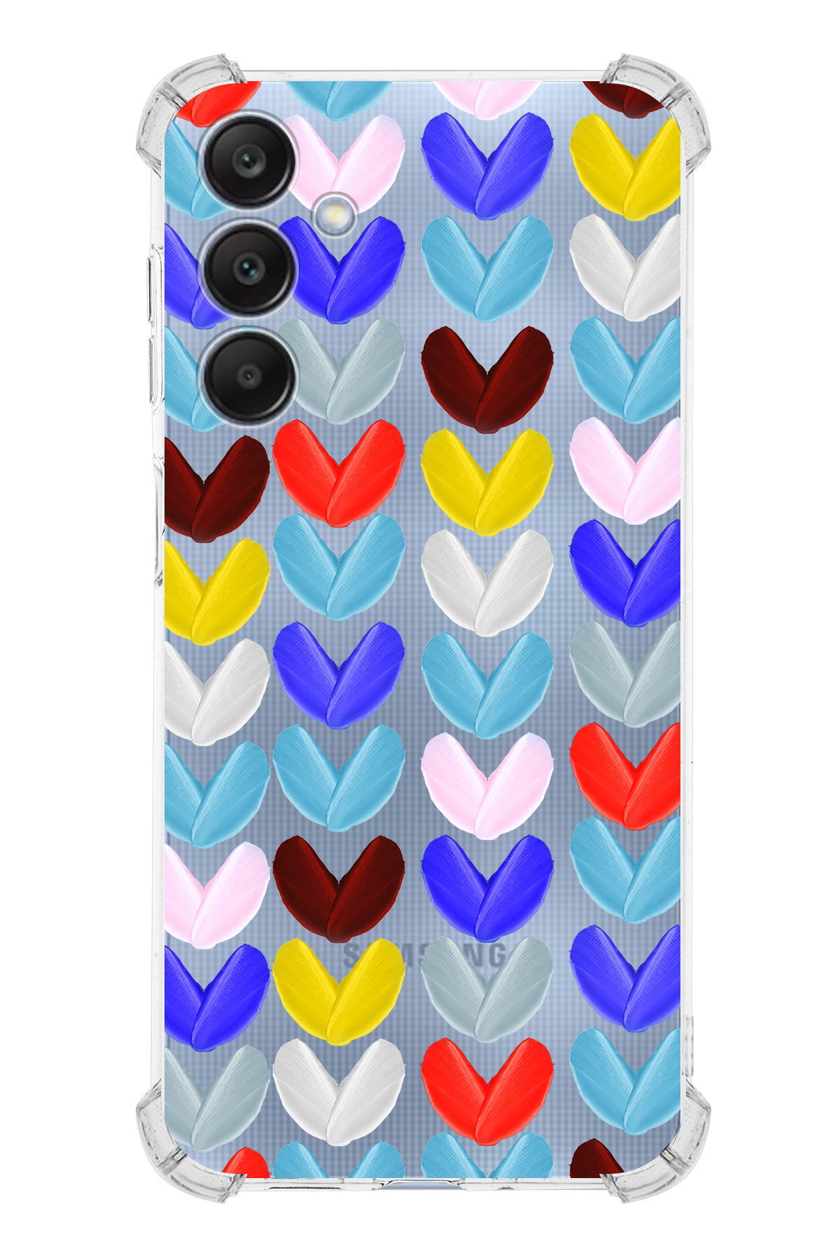 Samsung Galaxy A25 Uyumlu Water Color 1 Baskılı Şeffaf Köşe Korumalı Antişok Kılıf