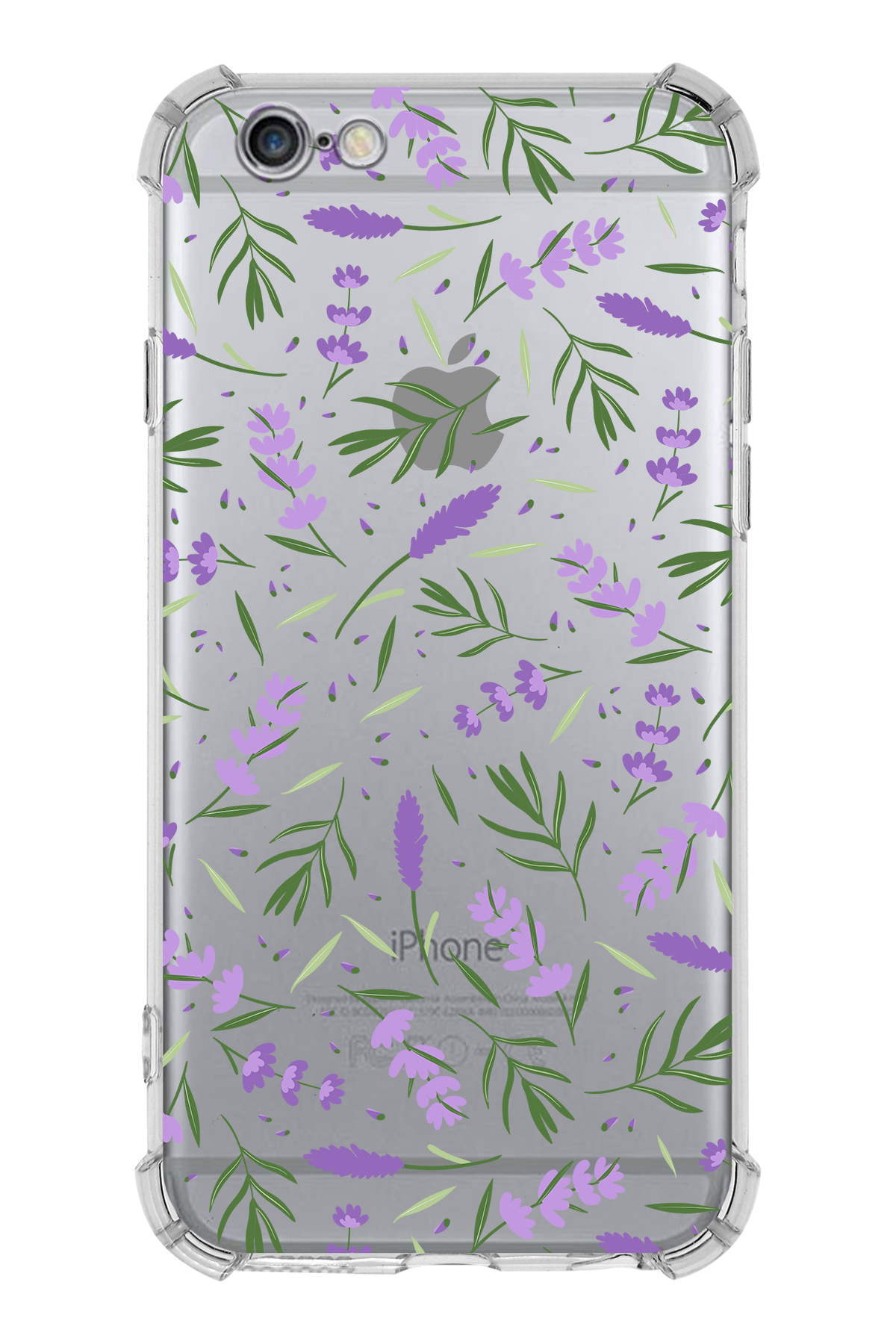 PrinriFy Apple iPhone 6 Plus Uyumlu Water Color 3 Baskılı Şeffaf Köşe Korumalı Antişok Kılıf