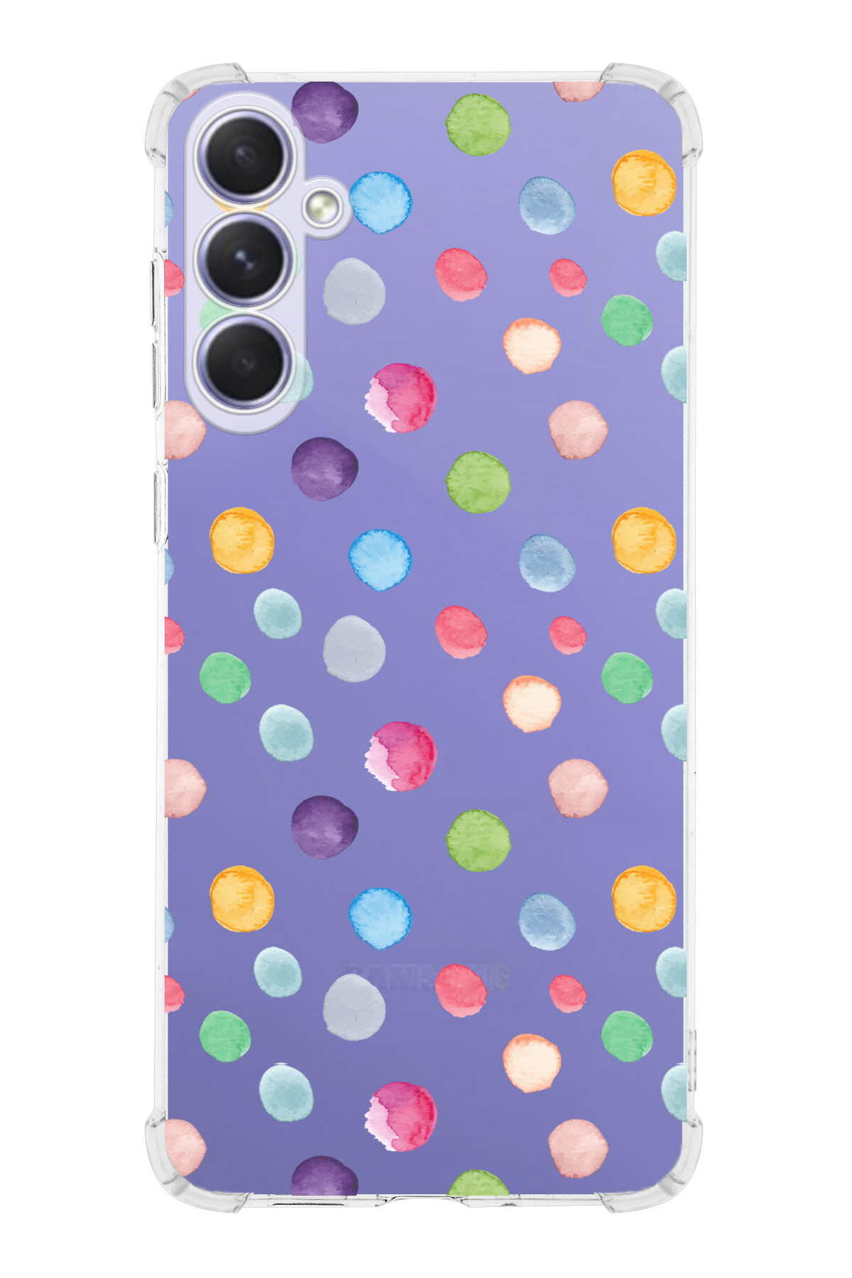 Samsung Galaxy A54 Uyumlu Water Color 6 Baskılı Şeffaf Köşe Korumalı Antişok Kılıf
