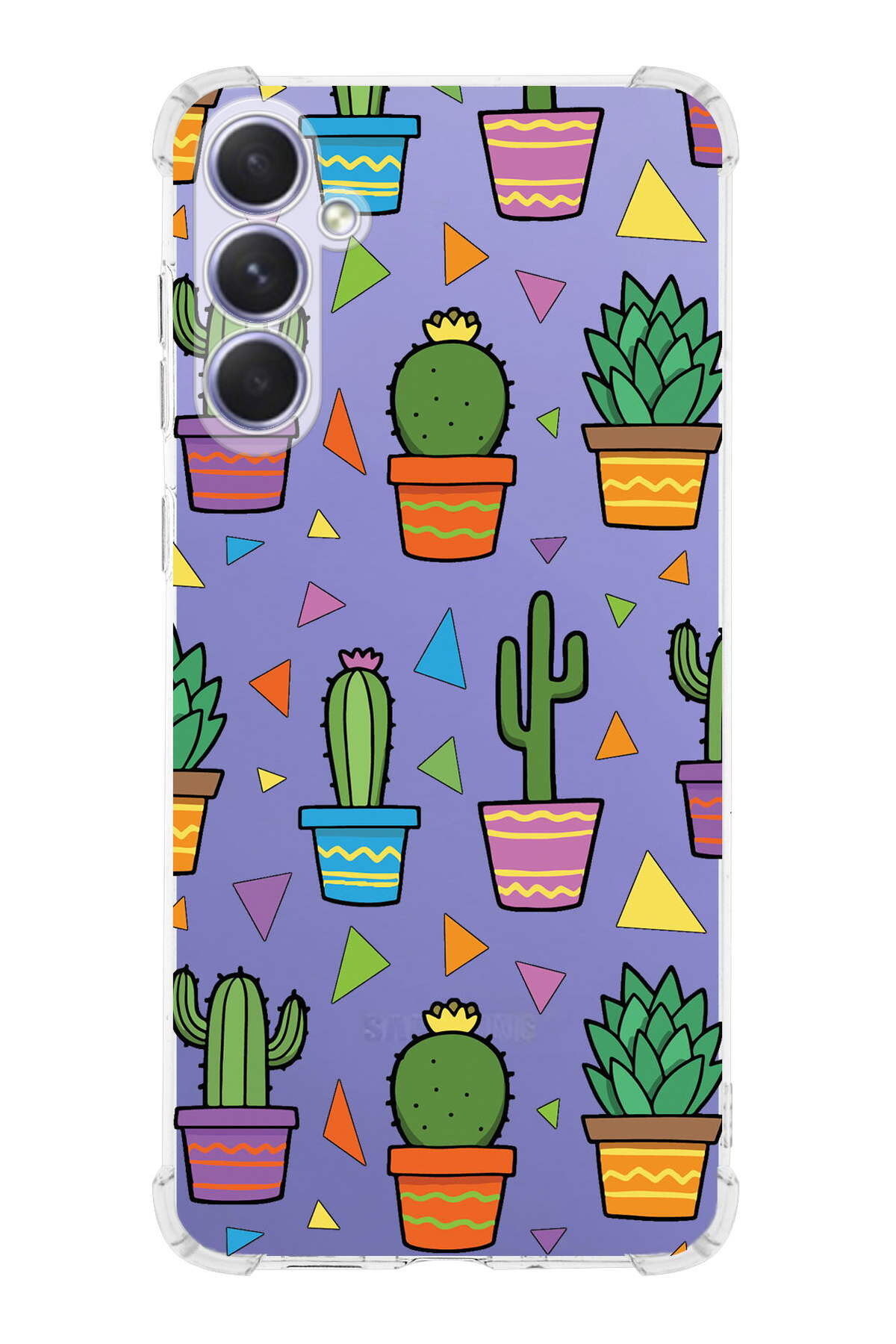 Samsung Galaxy A54 Uyumlu Water Color 4 Baskılı Şeffaf Köşe Korumalı Antişok Kılıf