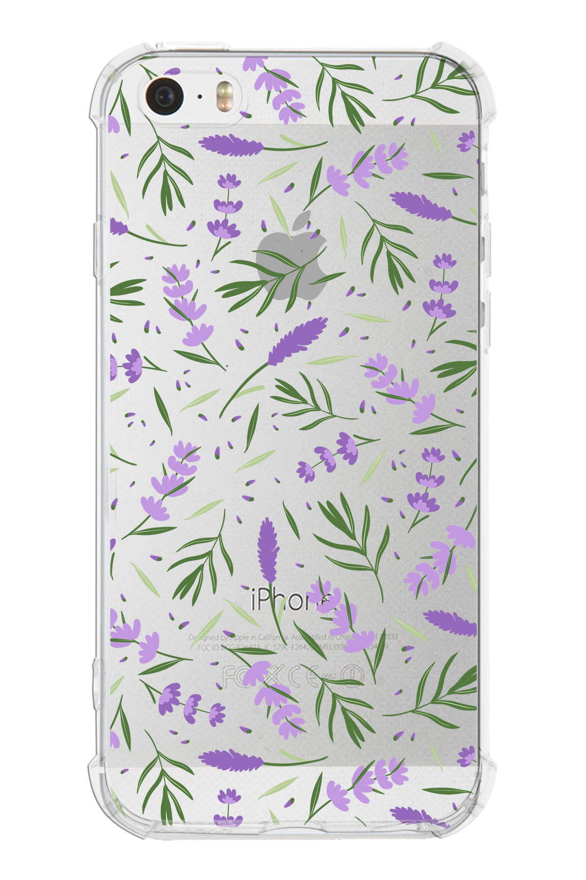 Iphone 5 Uyumlu Water Color 3 Baskılı Şeffaf Köşe Korumalı Antişok Kılıf