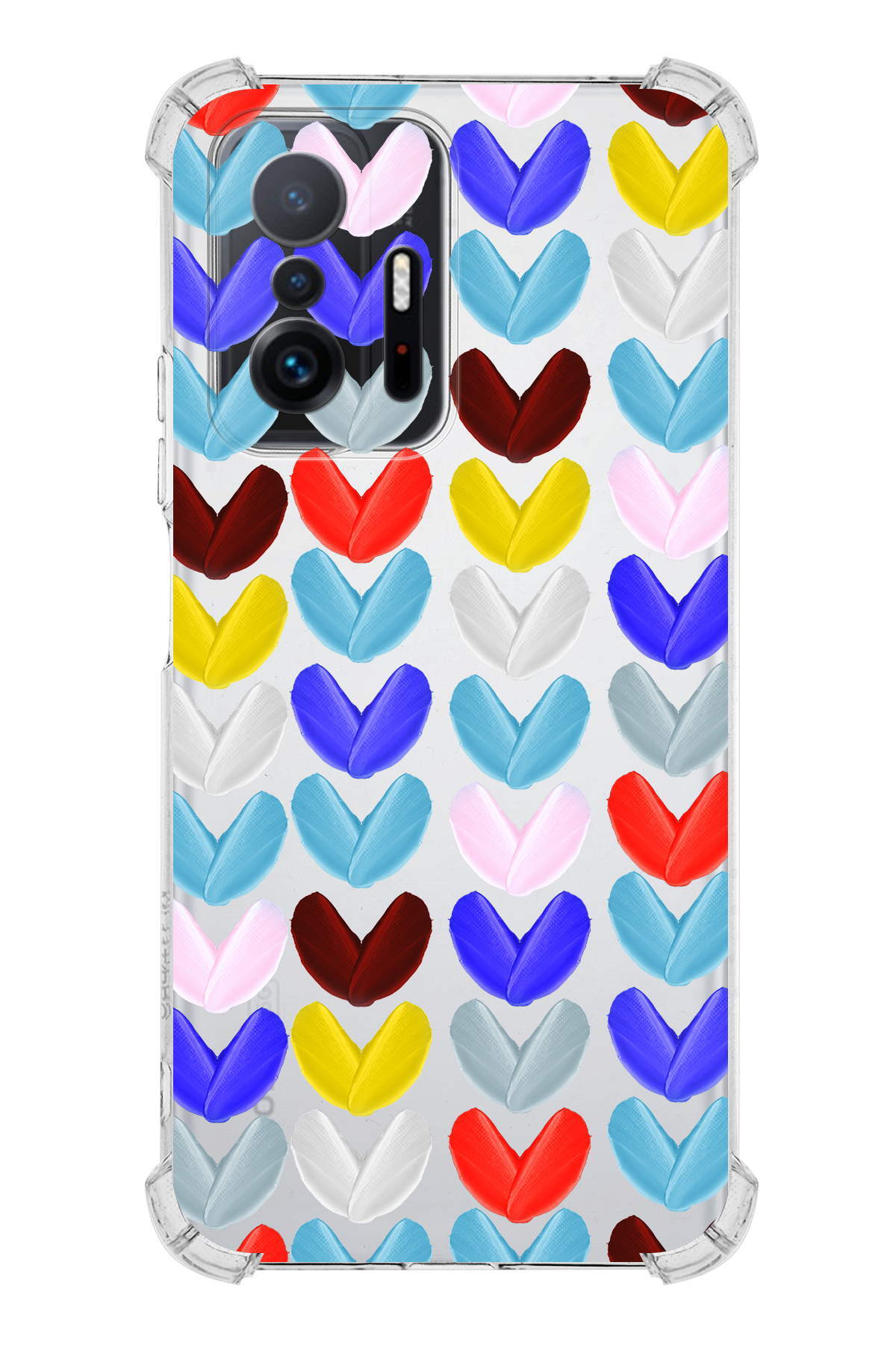 PrinriFy Xiaomi Mi 11T Pro Uyumlu Water Color 1 Baskılı Şeffaf Köşe Korumalı Antişok Kılıf