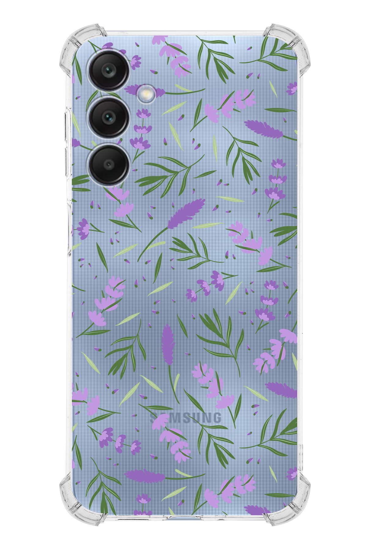 Samsung Galaxy A25 Uyumlu Water Color 3 Baskılı Şeffaf Köşe Korumalı Antişok Kılıf