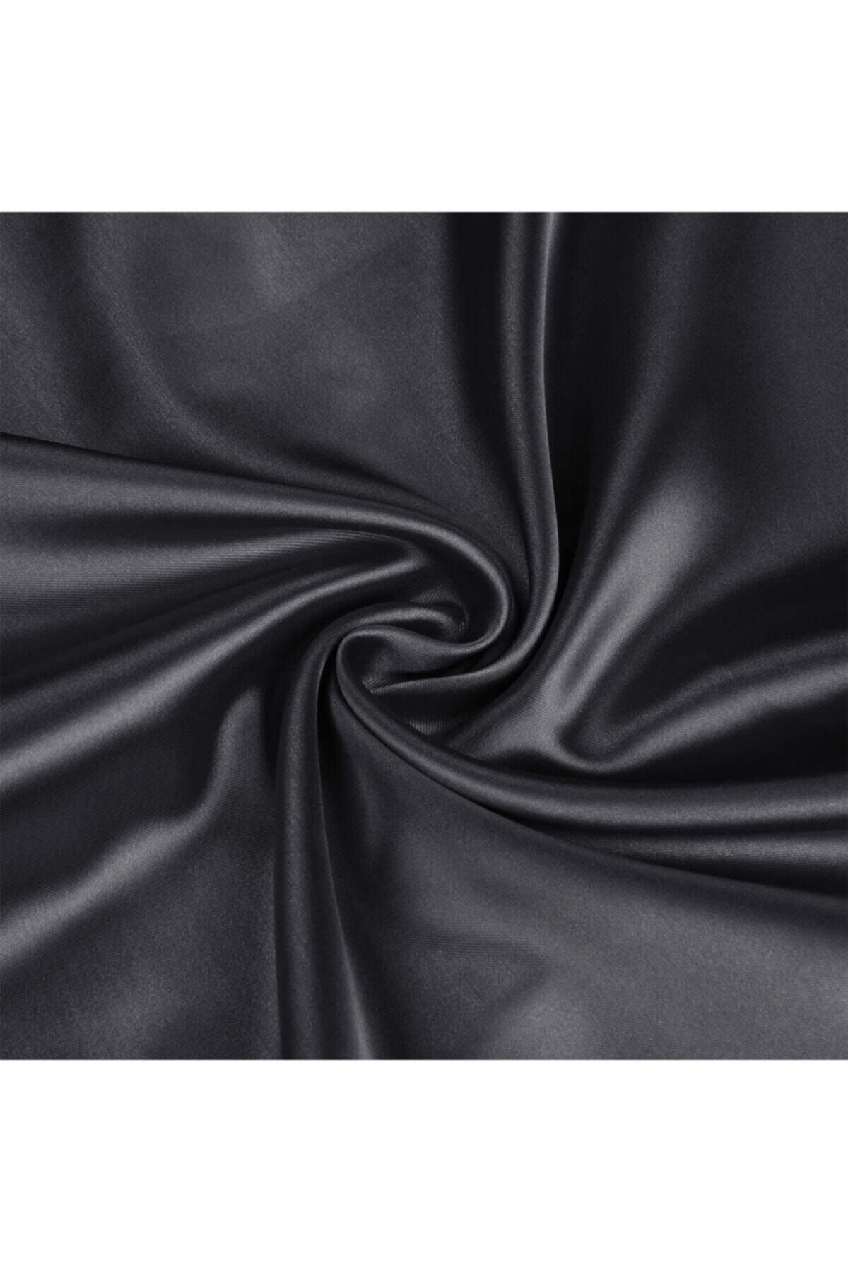 EVYA-Fete de perna din matase neagra 2 bucati 50x70 cm anti-transpiratie fara miros potrivite pentru parul cret 7