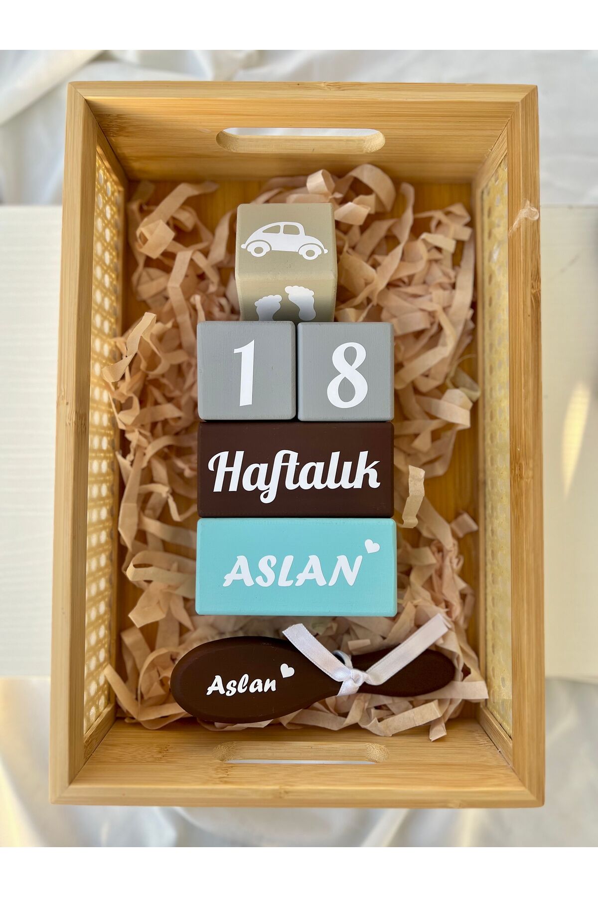 Renkli bebek  anı küpü seti dekor bebek hediyelik