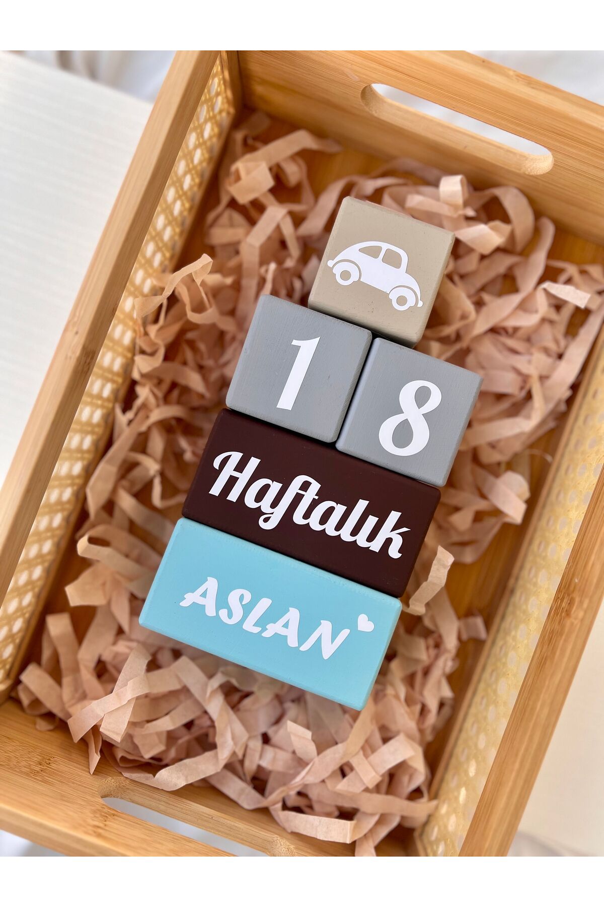 Renkli bebek  anı küpü seti dekor bebek hediyelik