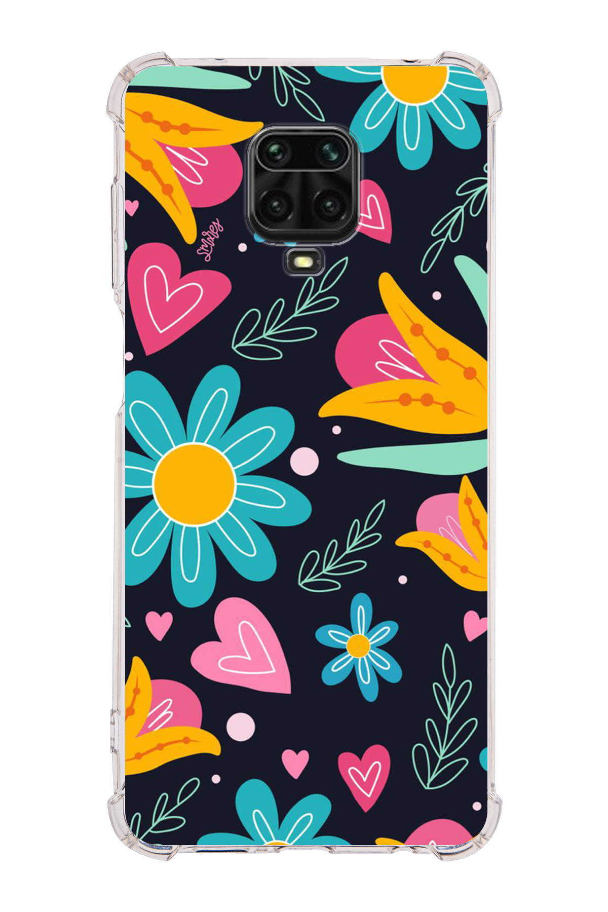 Xiaomi Redmi Note 9 Pro Uyumlu Retro Color 1 Baskılı Şeffaf Köşe Korumalı Antişok Kılıf