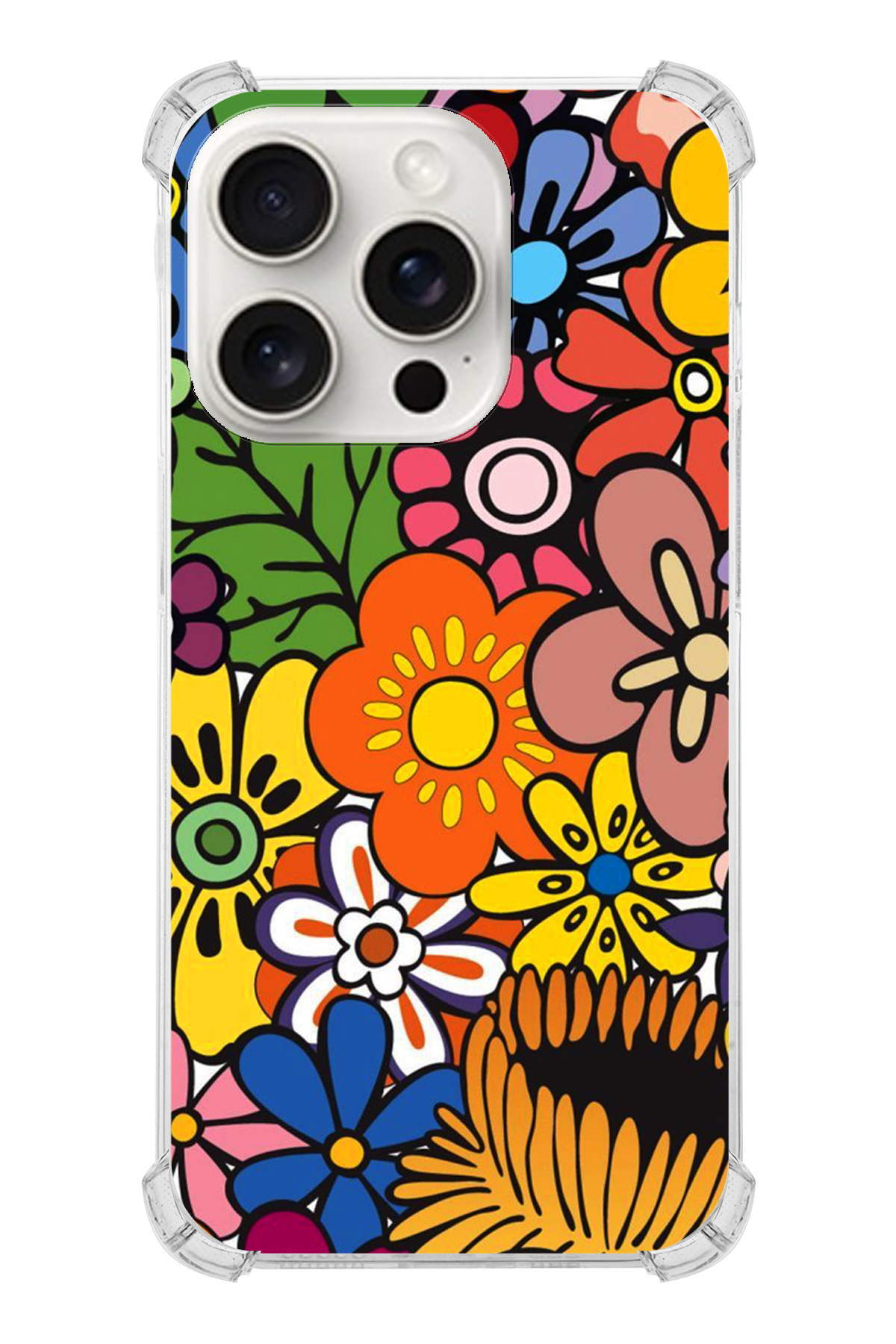 Apple iPhone 15 Pro Max Uyumlu Nazar 2 Baskılı Şeffaf Köşe Korumalı Antişok Kılıf