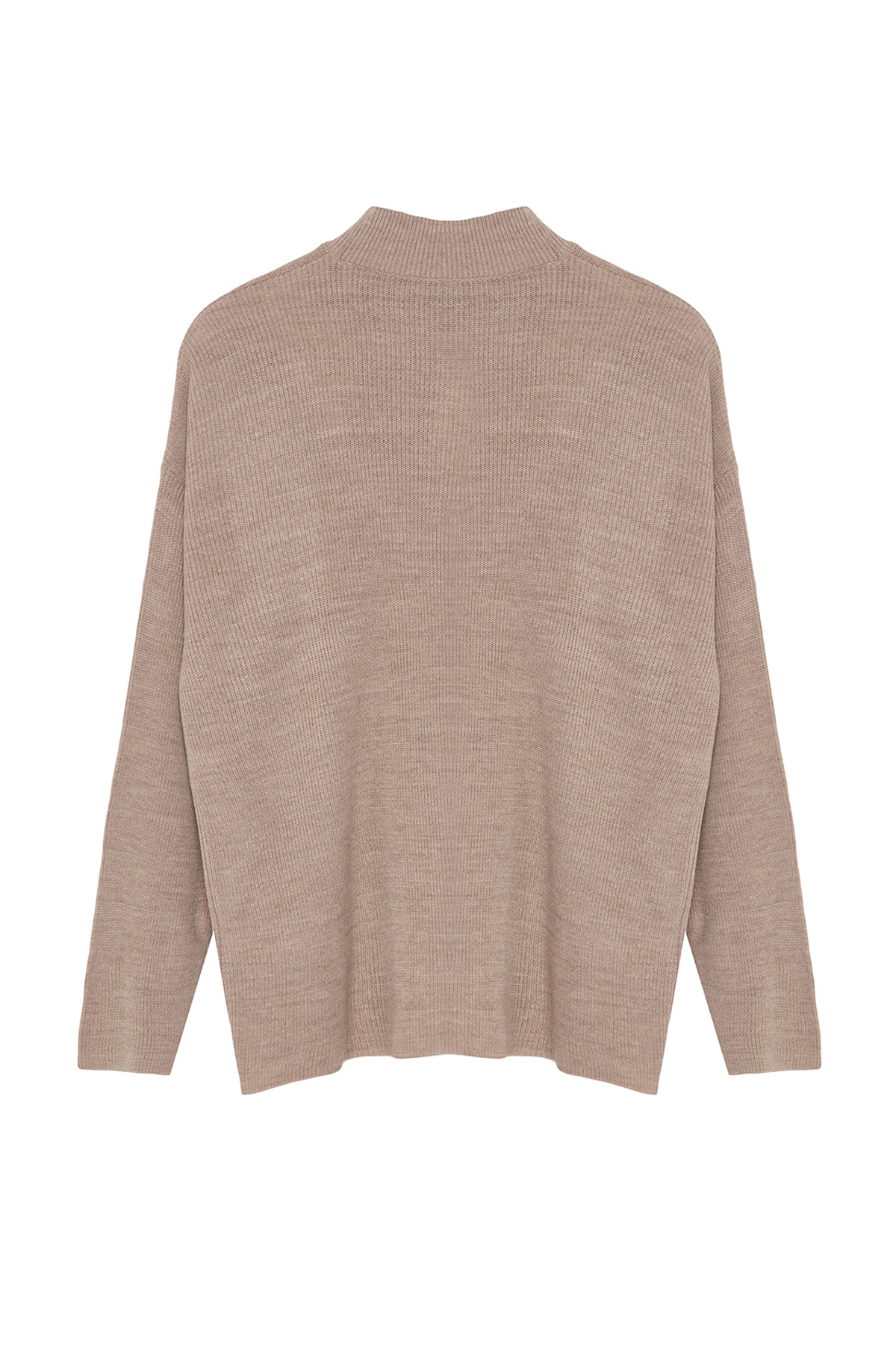 Trendyolmilla  Vizon Geniş Kalıp Pencere/Cut Out Triko Kazak TWOAW24KZ00342 - Görsel 7