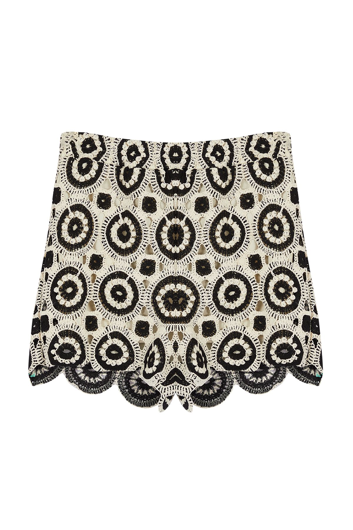 Trendyol Collection-Marineblaue Shorts aus dünner Häkel-Baumwolle – Strickdetails TWOSS24SR00226 7