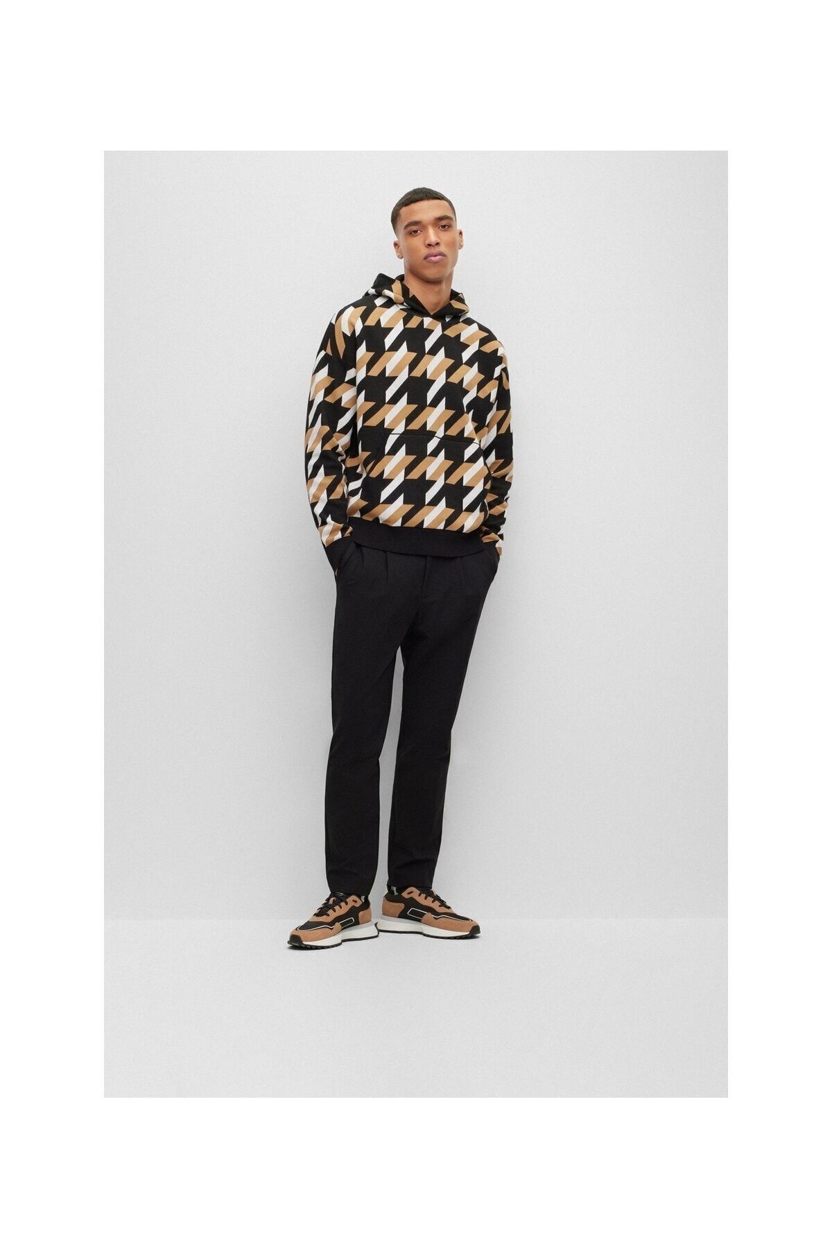 سویشرت مردانه مشکی باس | 50495397 اورجینال - تصویر 2