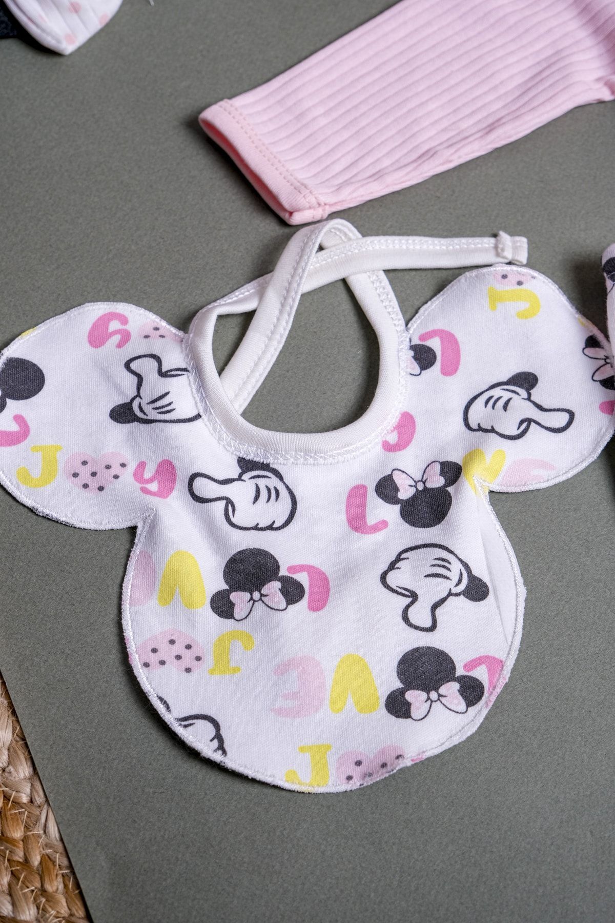 VERONA TARZ Yeni sezon Kız Bebek Minnie Mouse 5li Hastane Çıkış Seti Yenidoğan kıyafeti fotoğrafı 6 (önizleme)