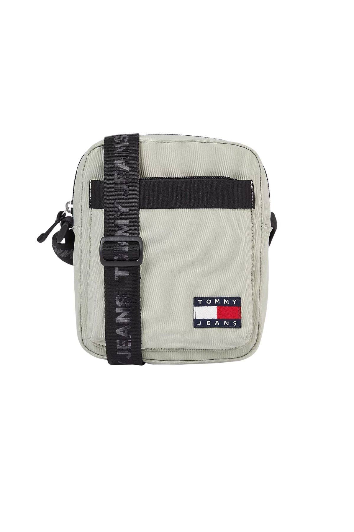 کیف شانه ای خاکستری مردانه گزارشگر روزانه TJM Tommy Hilfiger