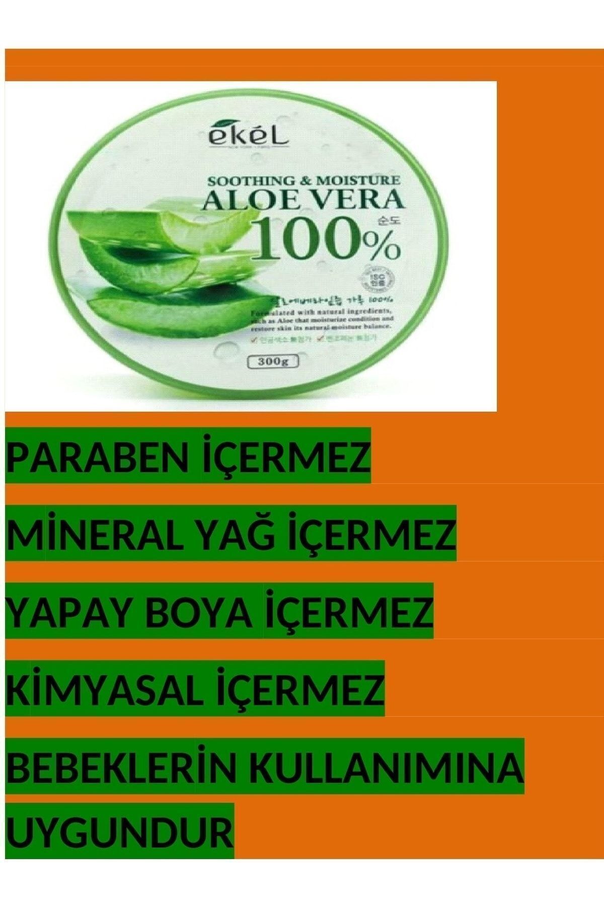 EKEL NATURAL NEWYORK PARIS-Aloe Vera Soothing and Moisturizing Gel - 100% Pure 300gr 6