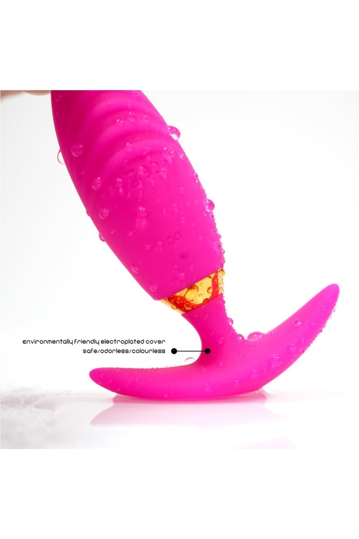 Kadın Erkek Plug Vibratör Kumandalı Antialerjik Dildo Anal Giyilebilir Usb Şarjlı Pembe 5