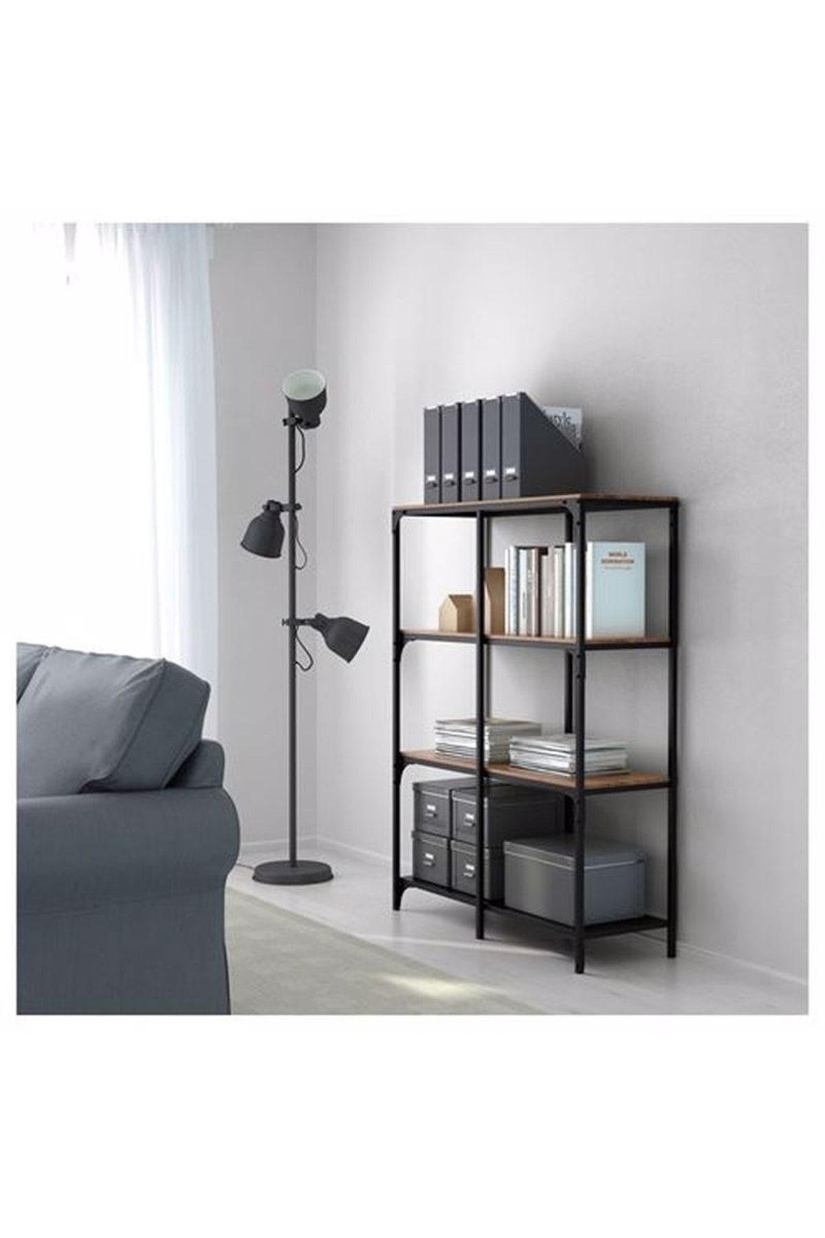IKEA-Fjallbo Open Shelf Unit, Black 5