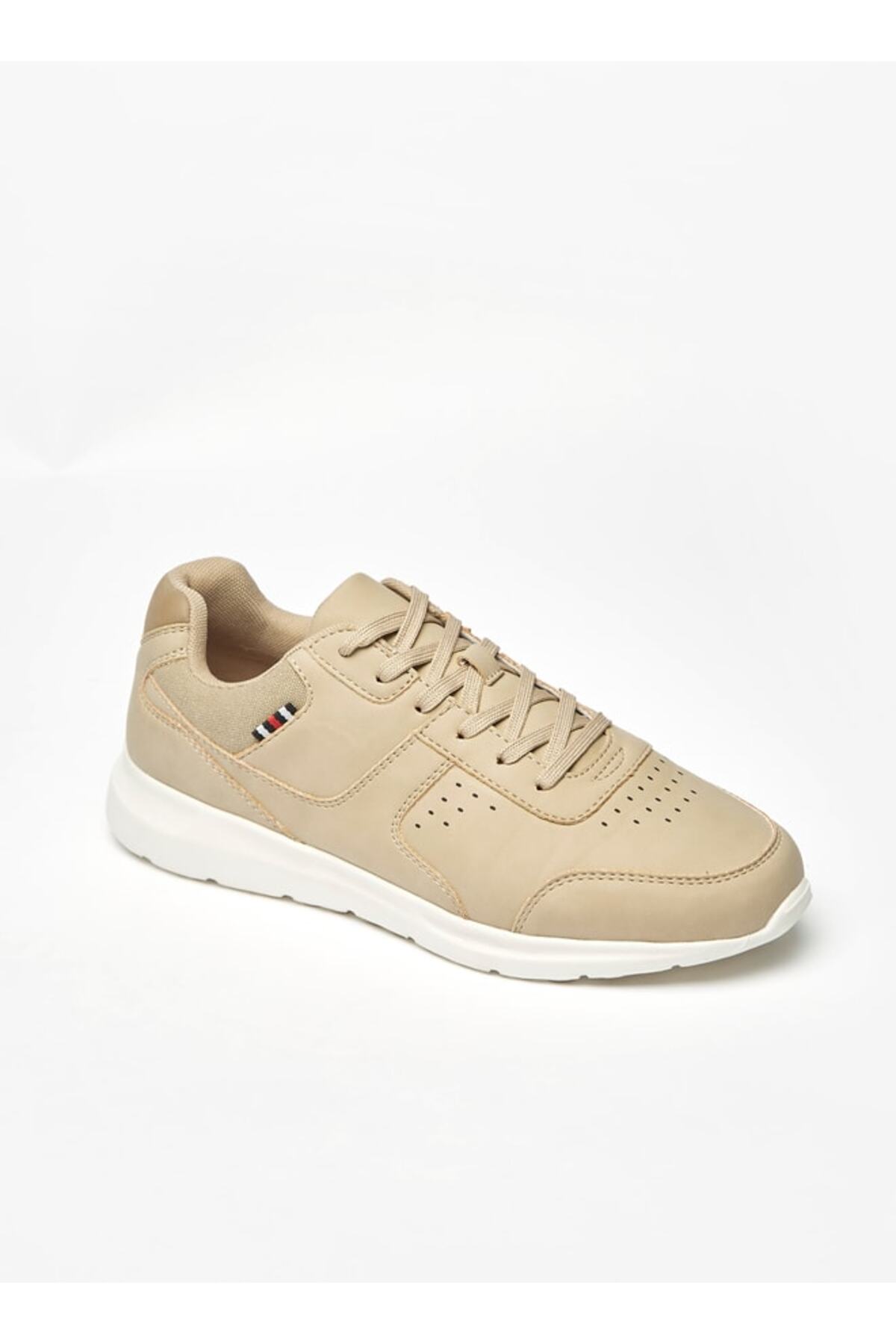 LBL by Shoexpress Monotone Panel Detail Sneakers with LaceUp Closure