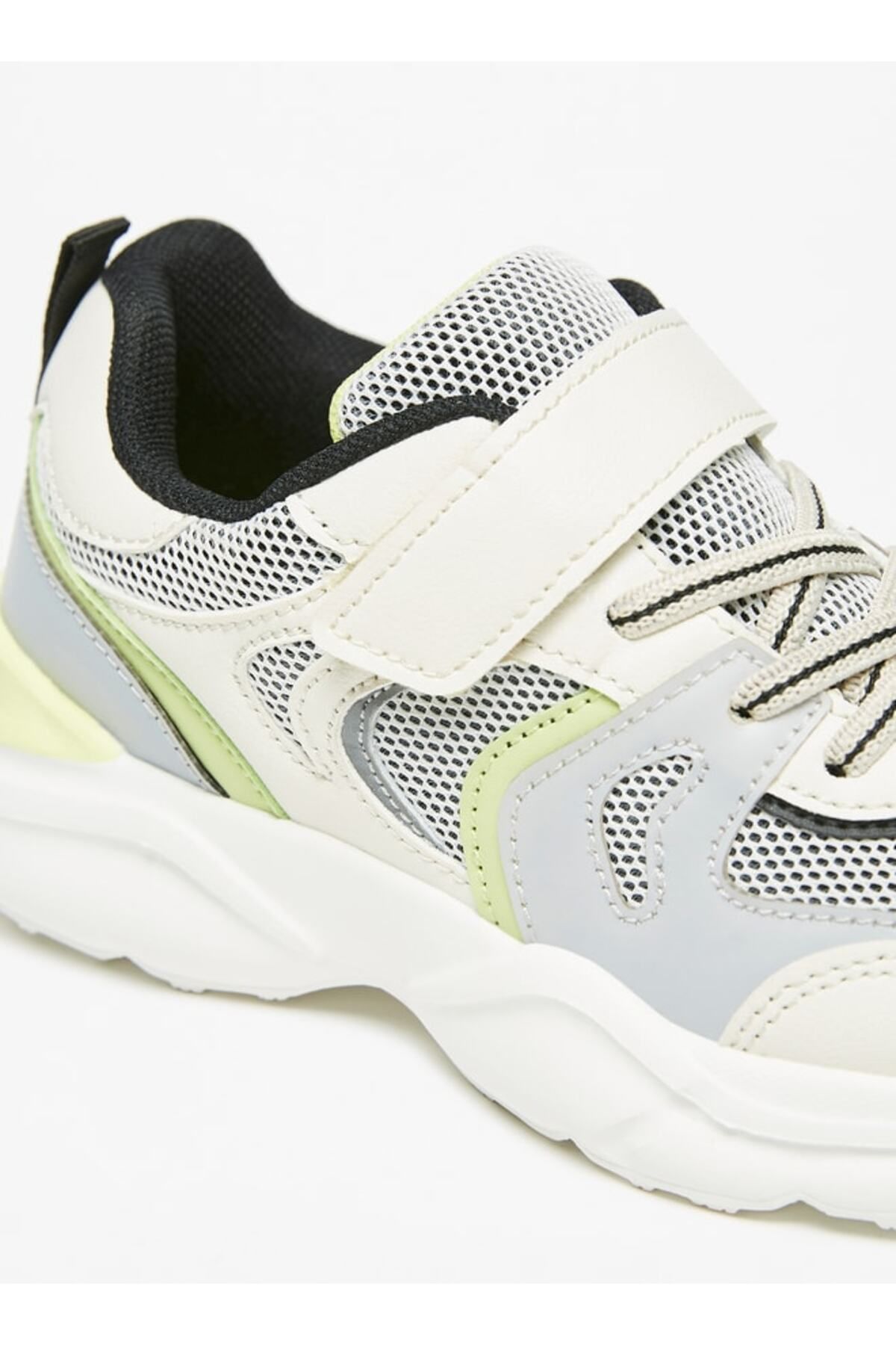 LBL by Shoexpress-Boys' Textured Sneakers with Hook and Loop Closure 5