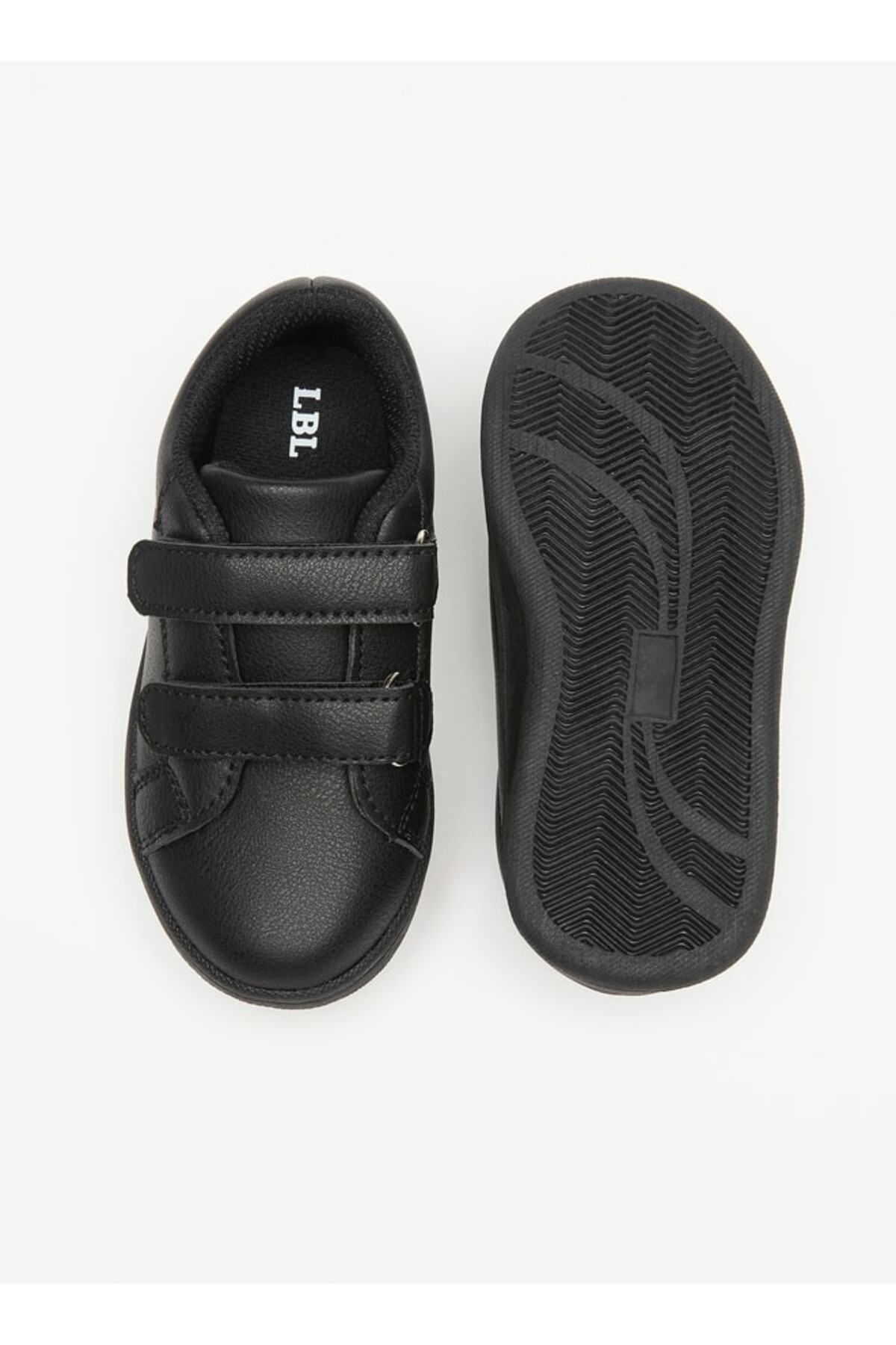 LBL by Shoexpress-Panelled School Shoes with Hook and Loop Closure 4