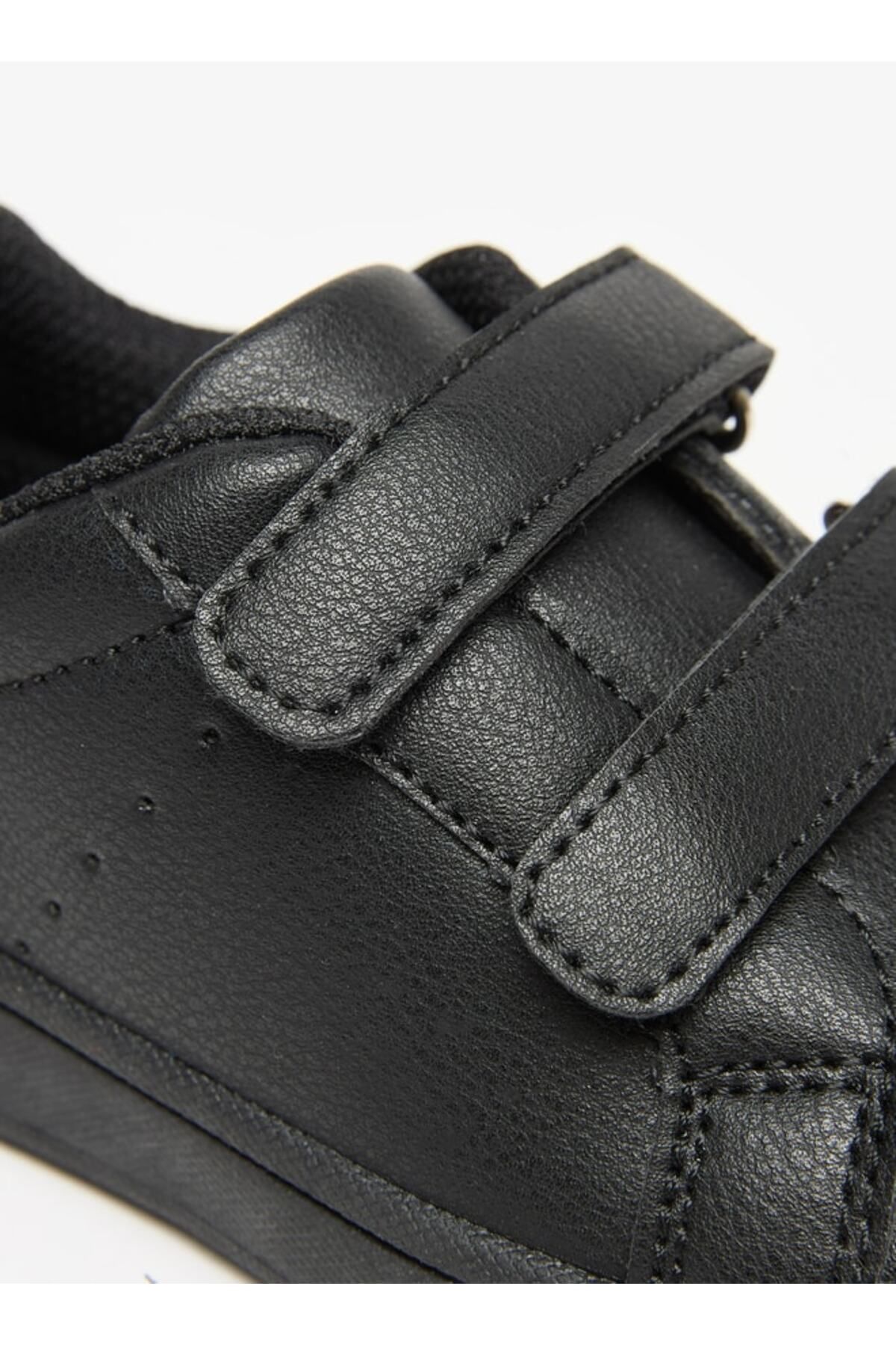 LBL by Shoexpress-Panelled School Shoes with Hook and Loop Closure 5